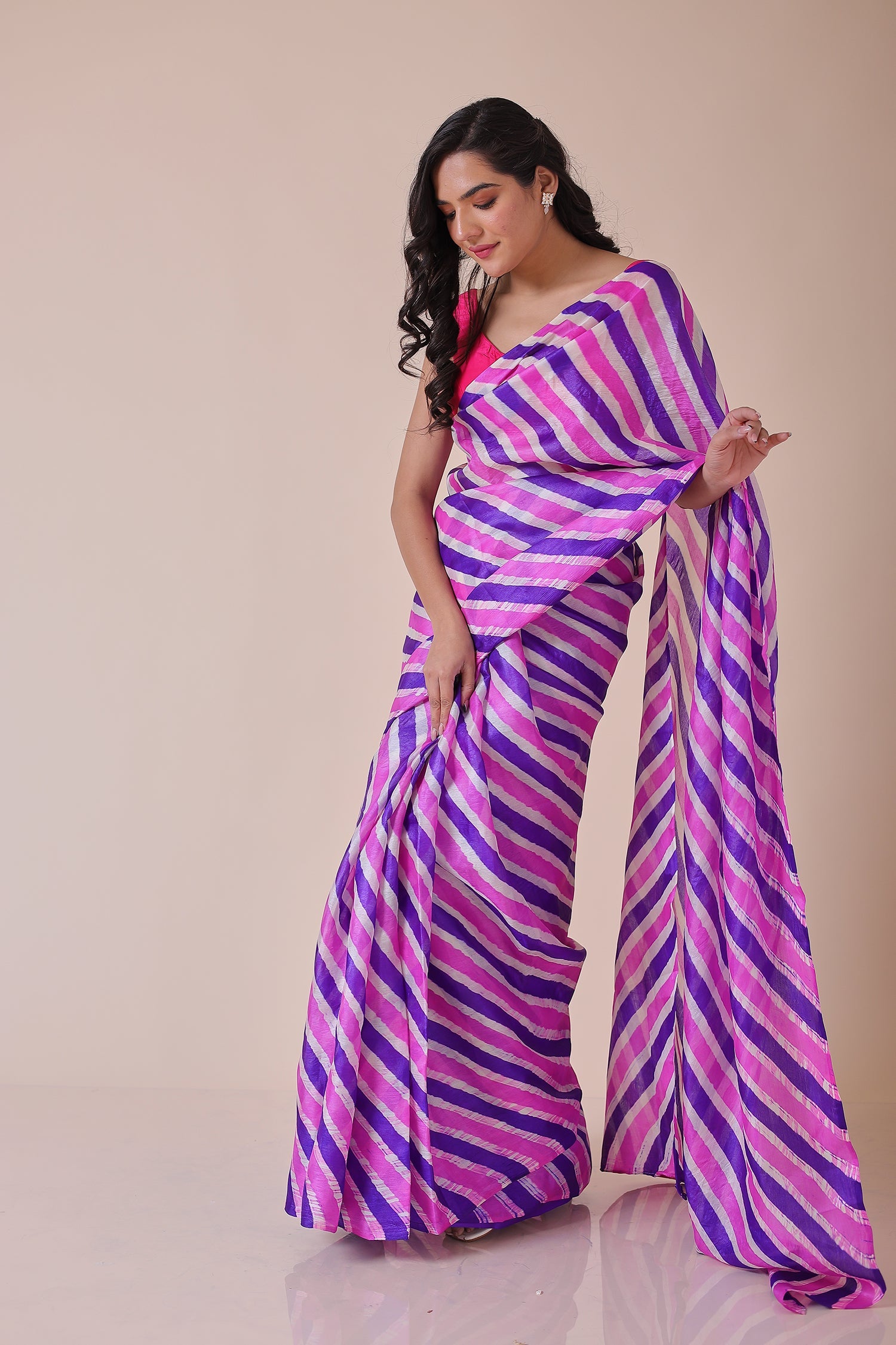 Leheriya Tussar Saree