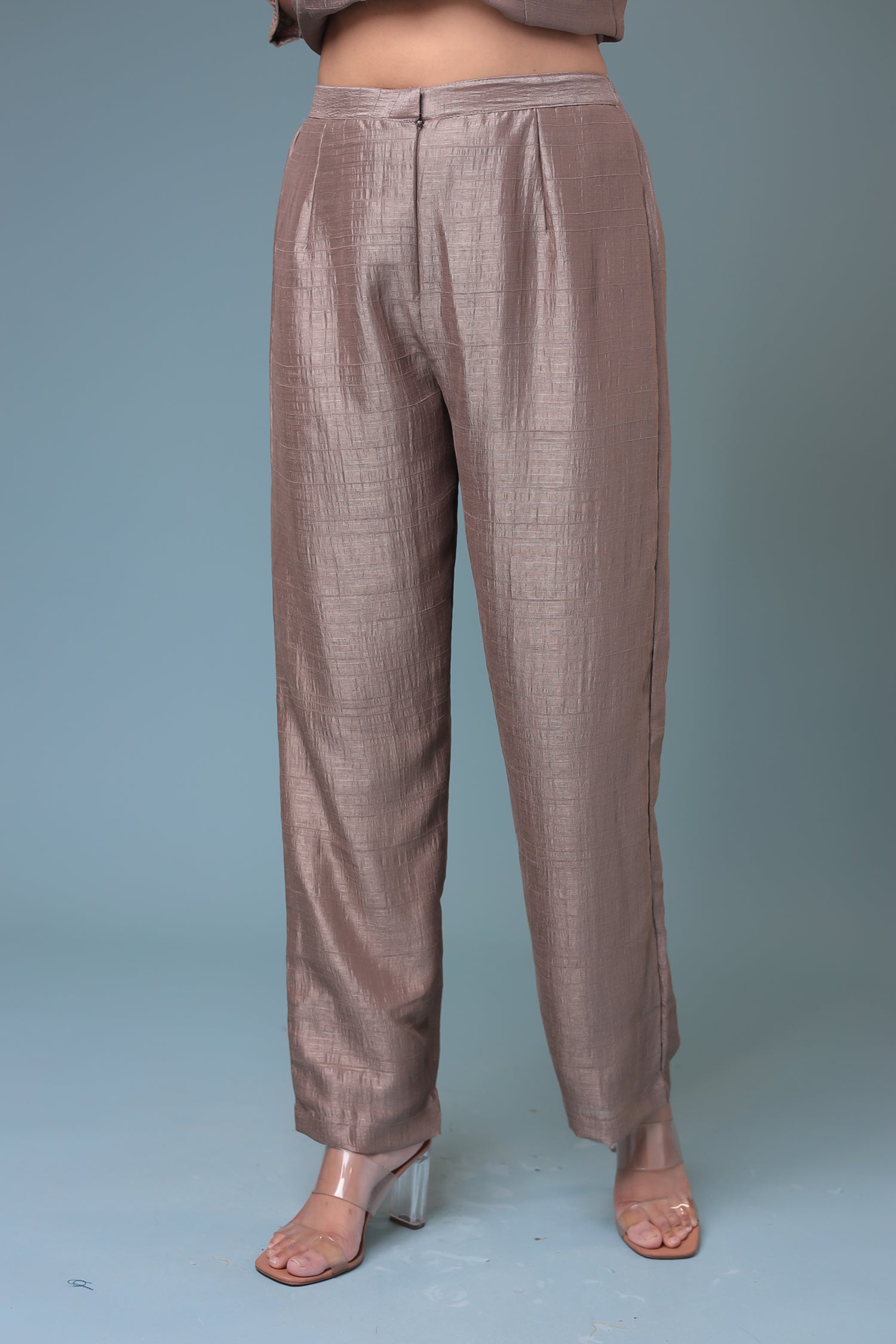 Chinon Suit with Aari work.