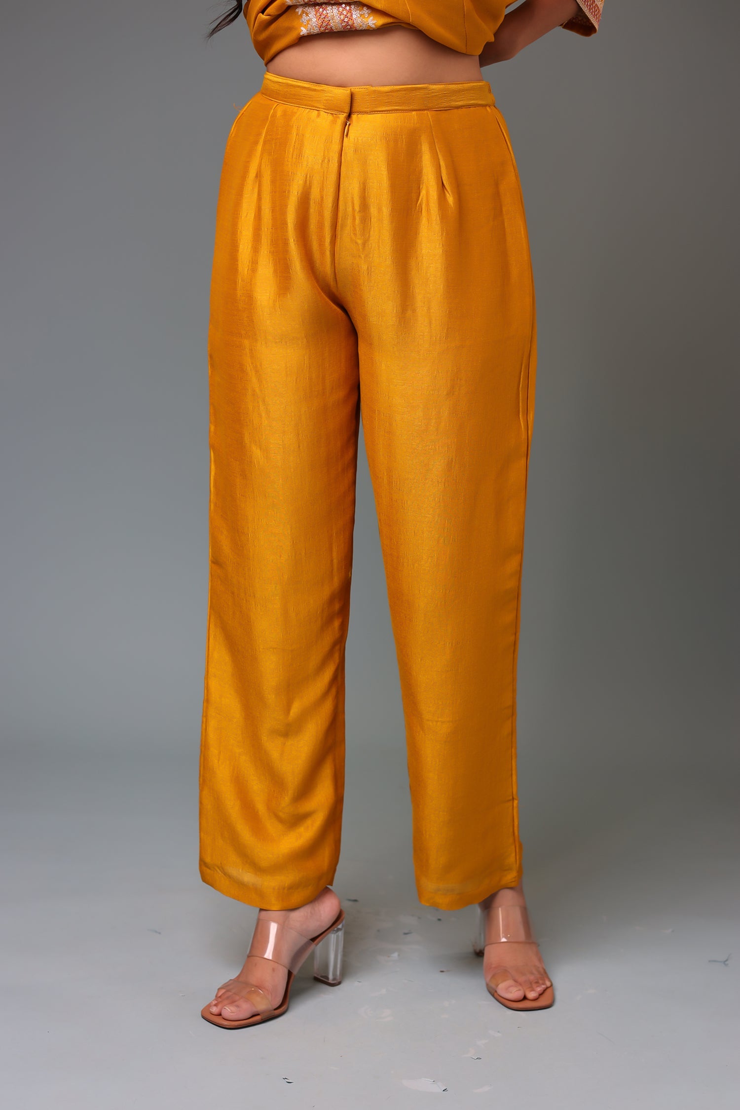 Chinon Suit with Aari work.