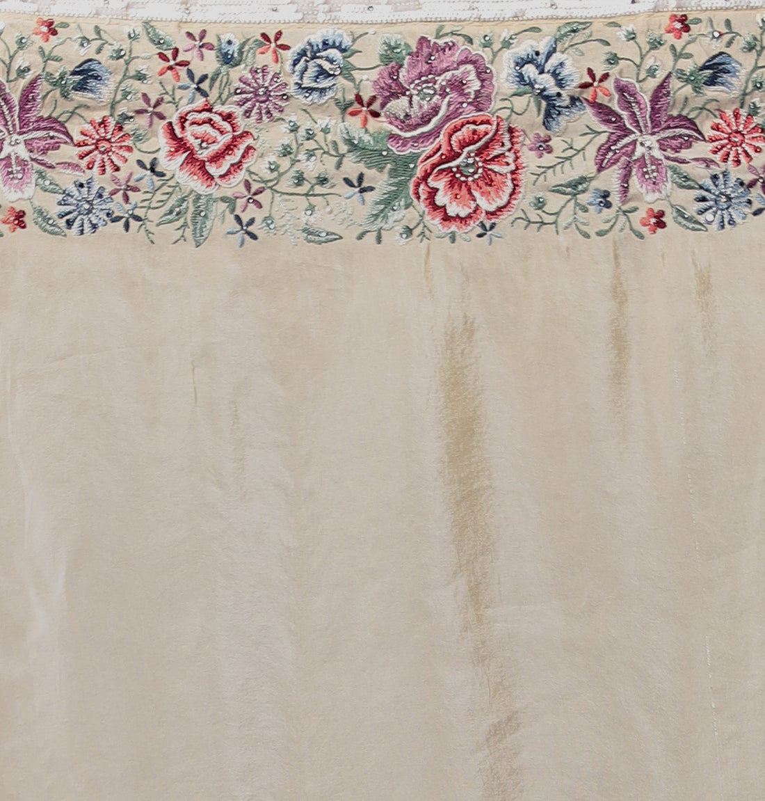 Silk Saree with Sequins Embroidered work