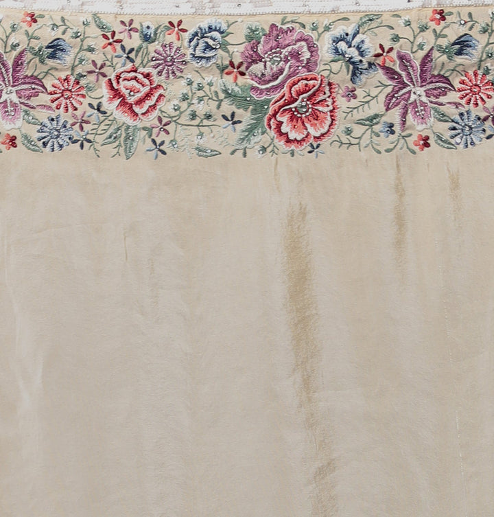 Silk Saree with Sequins Embroidered work