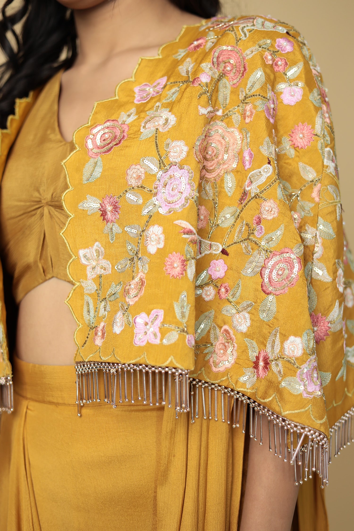 Chinon Indo Western Embellished with Thread work