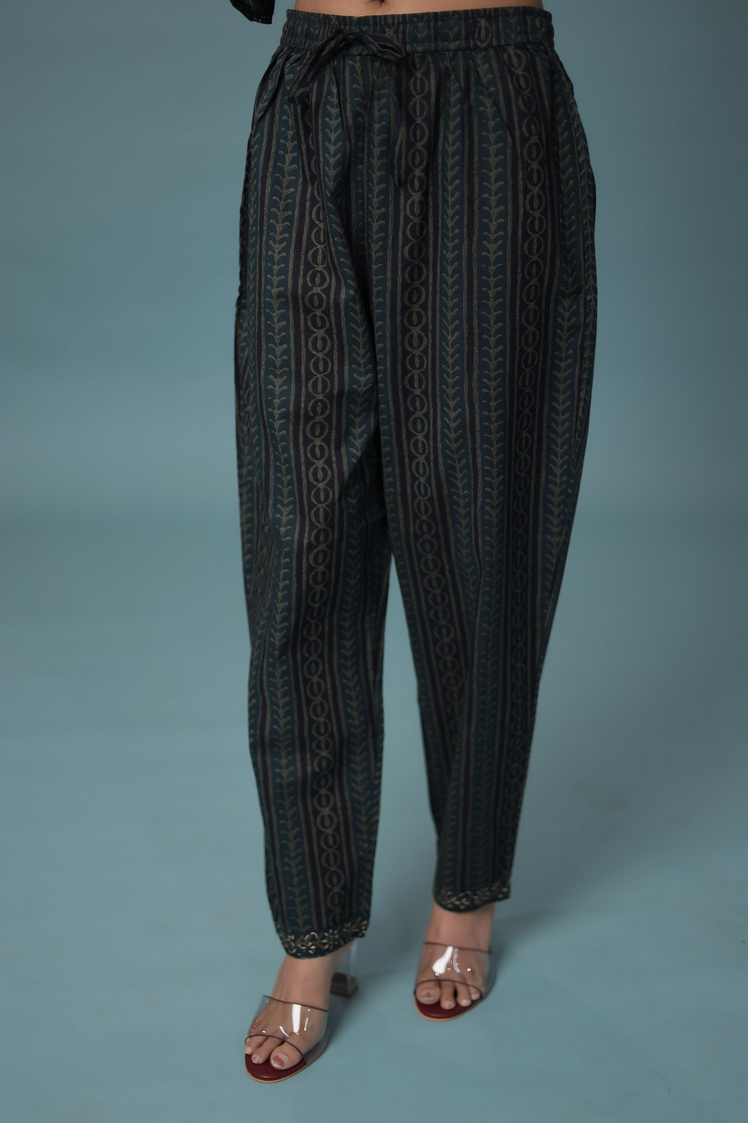 Printed Cotton Kurta Set Stitched