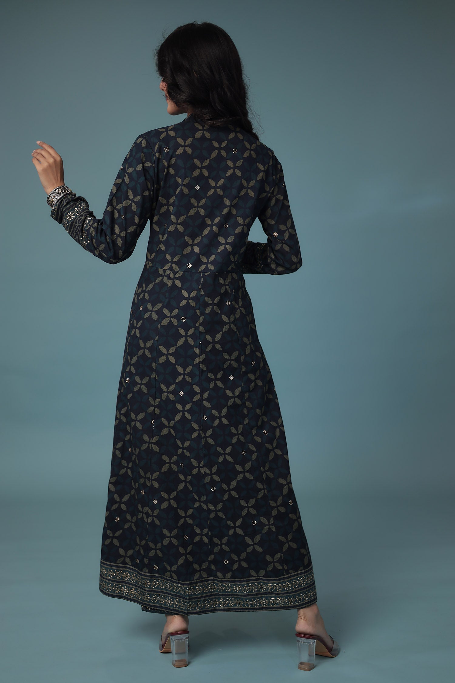 Printed Cotton Kurta Set Stitched