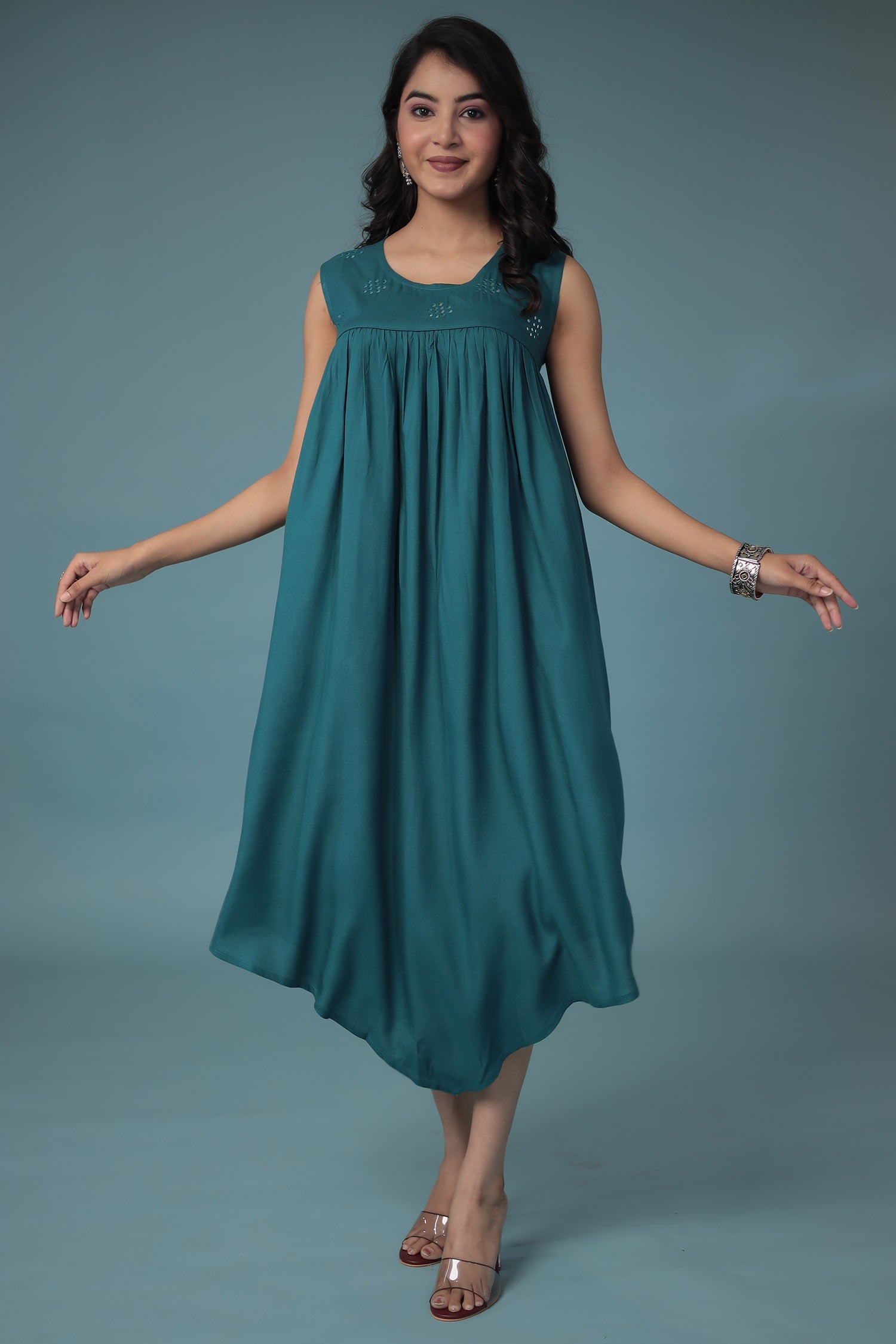 Cotton Kurta  with Embroidered work.