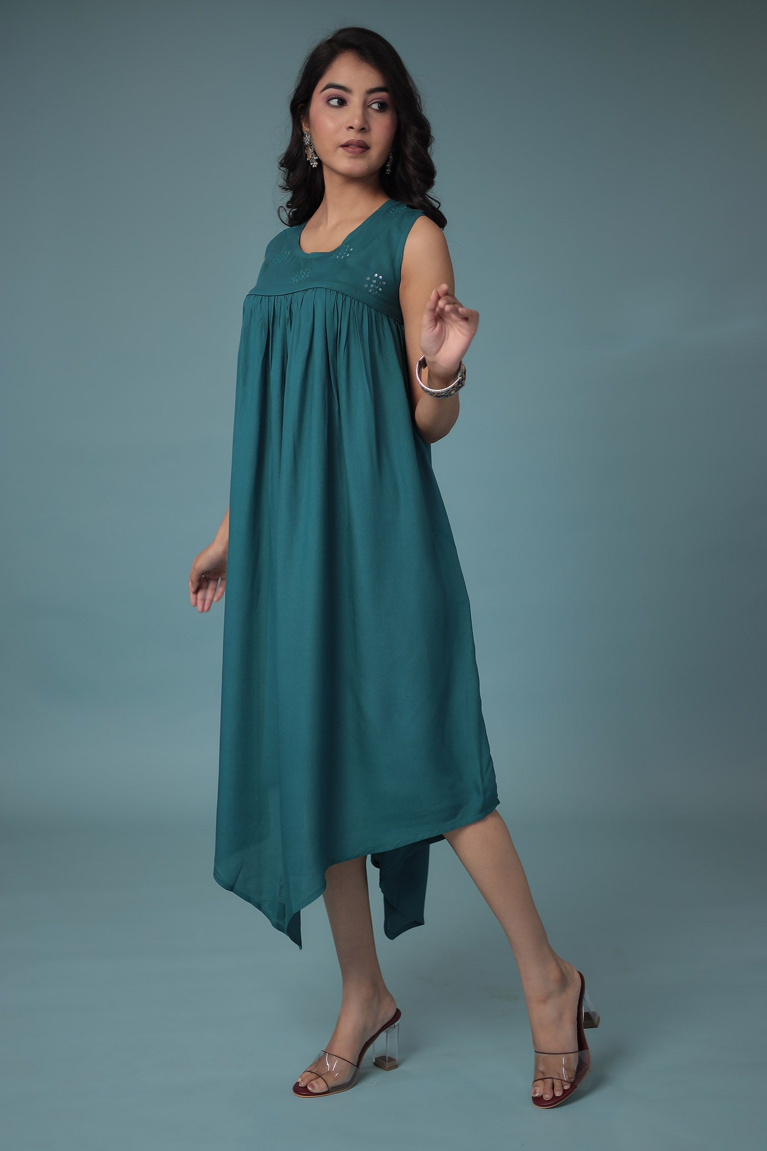 Cotton Kurta  with Embroidered work.