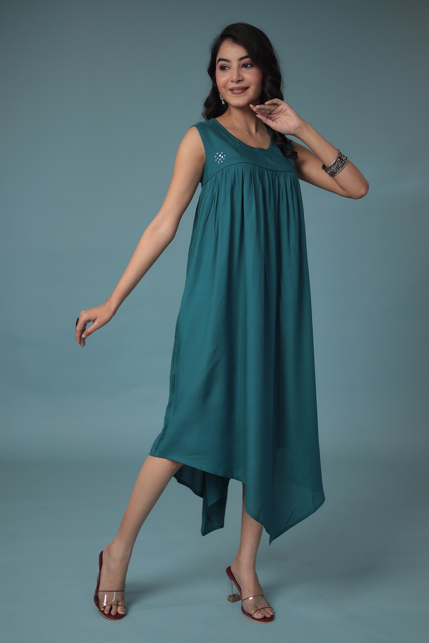 Cotton Kurta  with Embroidered work.