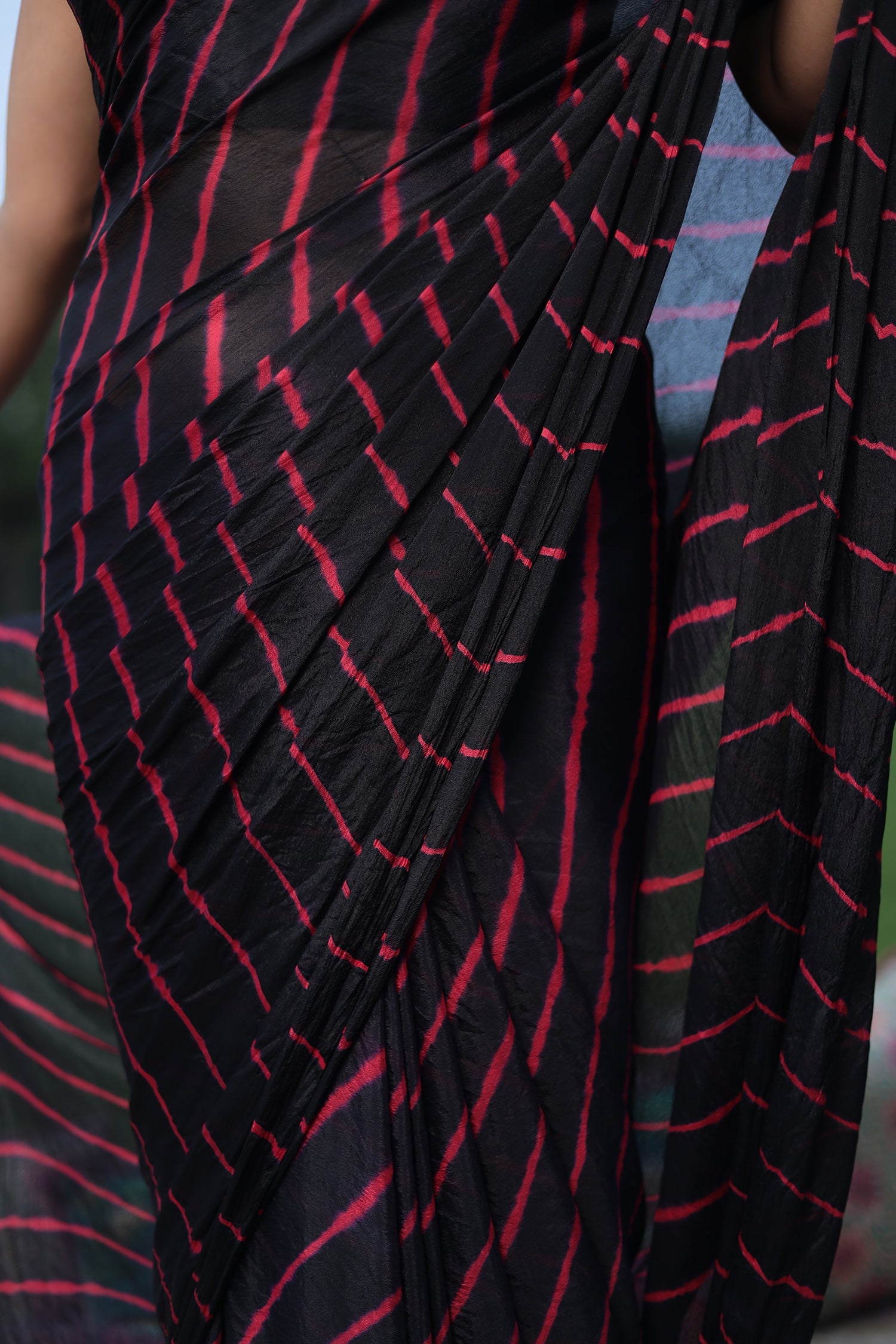 Leheriya Chiffon Saree