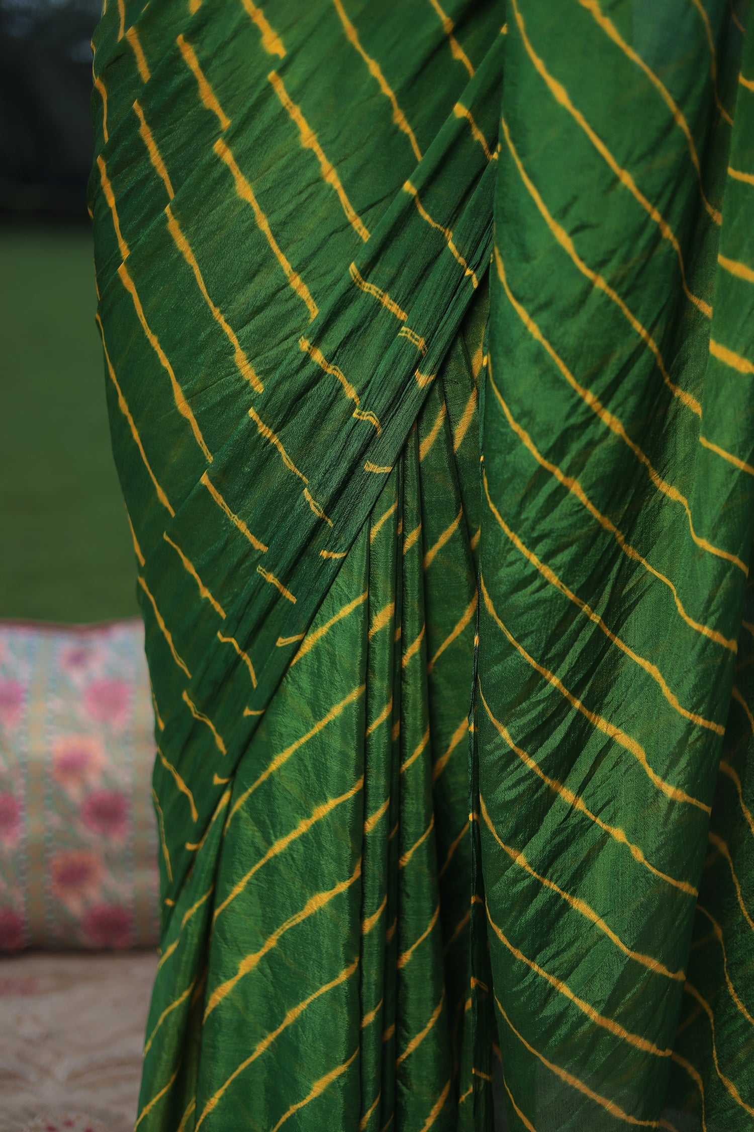 Leheriya Chiffon Saree