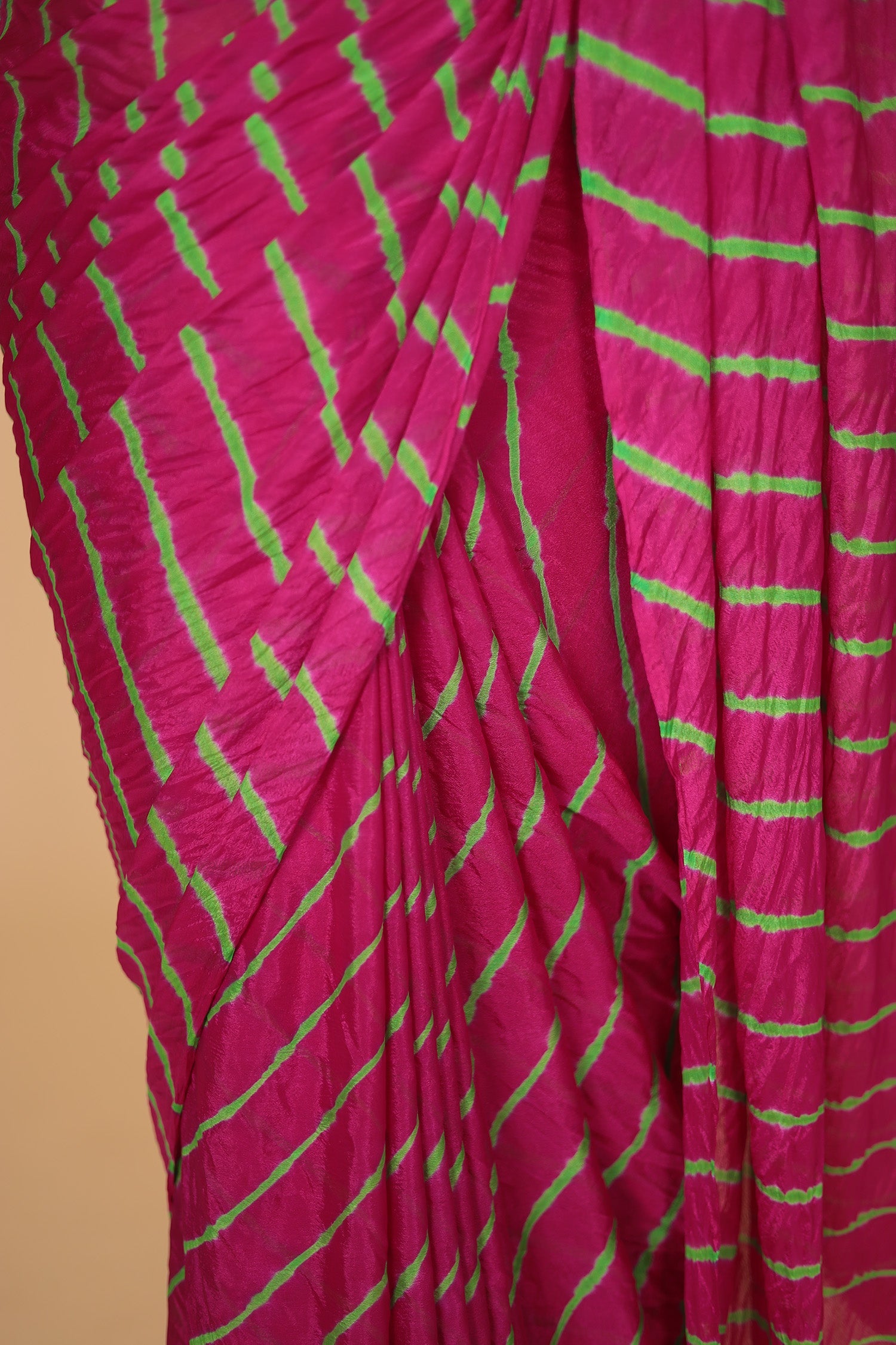 Leheriya Chiffon Saree