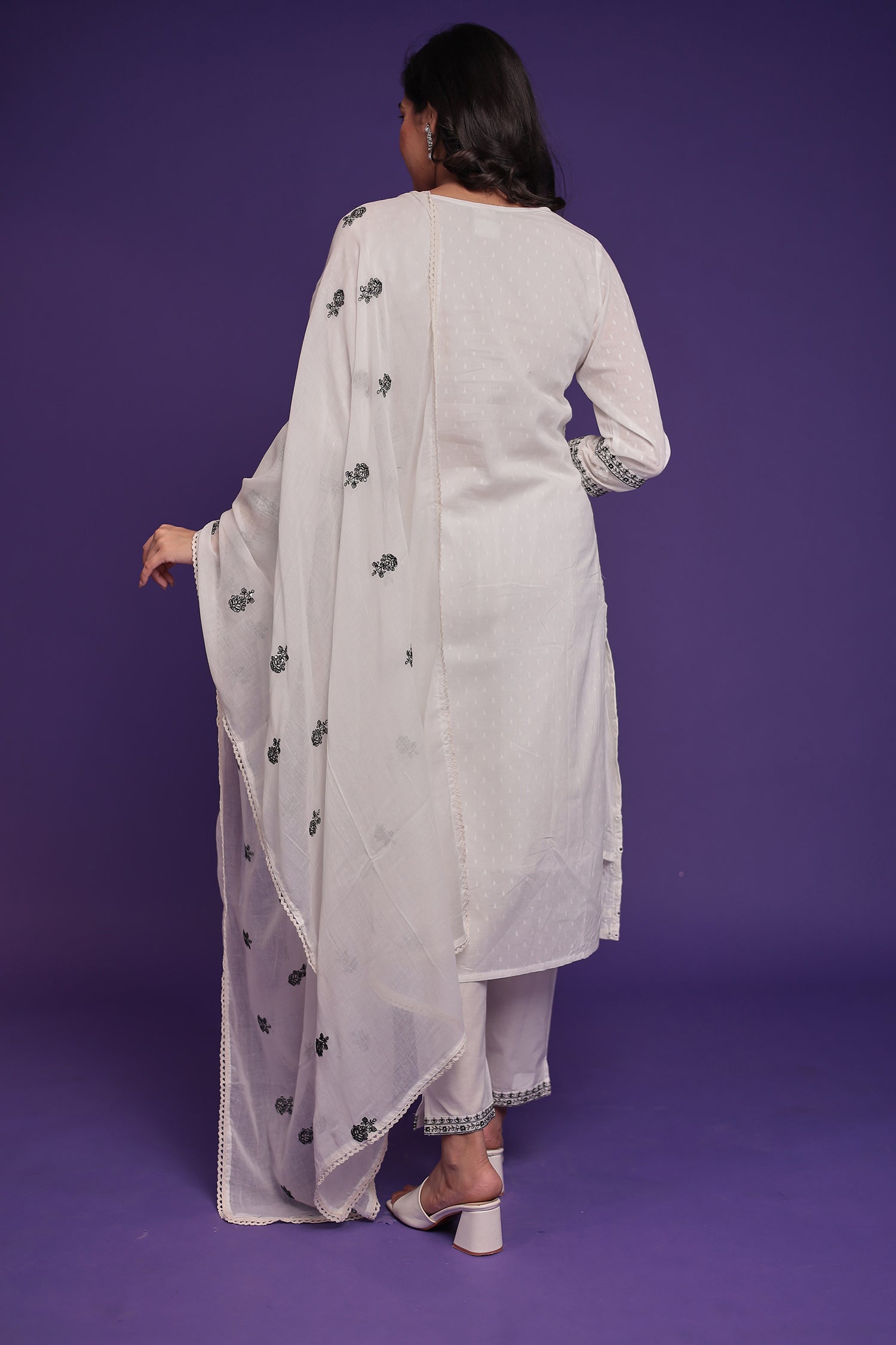Pure Cotton Kurta Set Stitched with Thread work