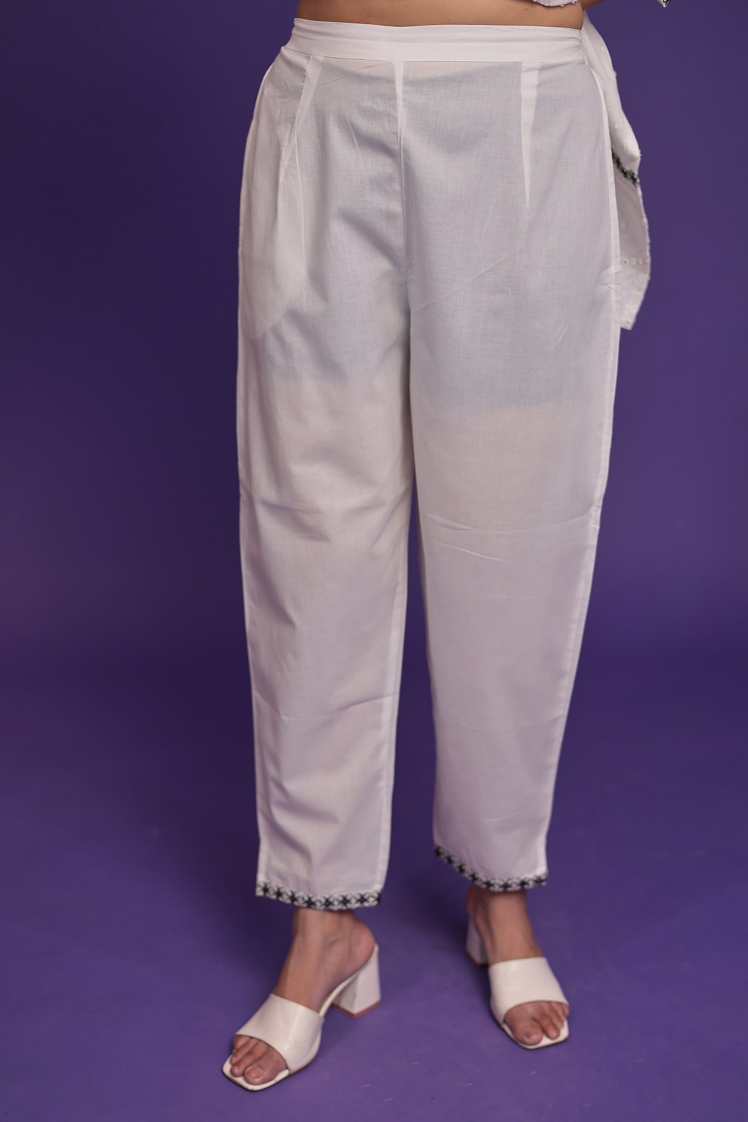 Pure Cotton Kurta Set Stitched with Thread work