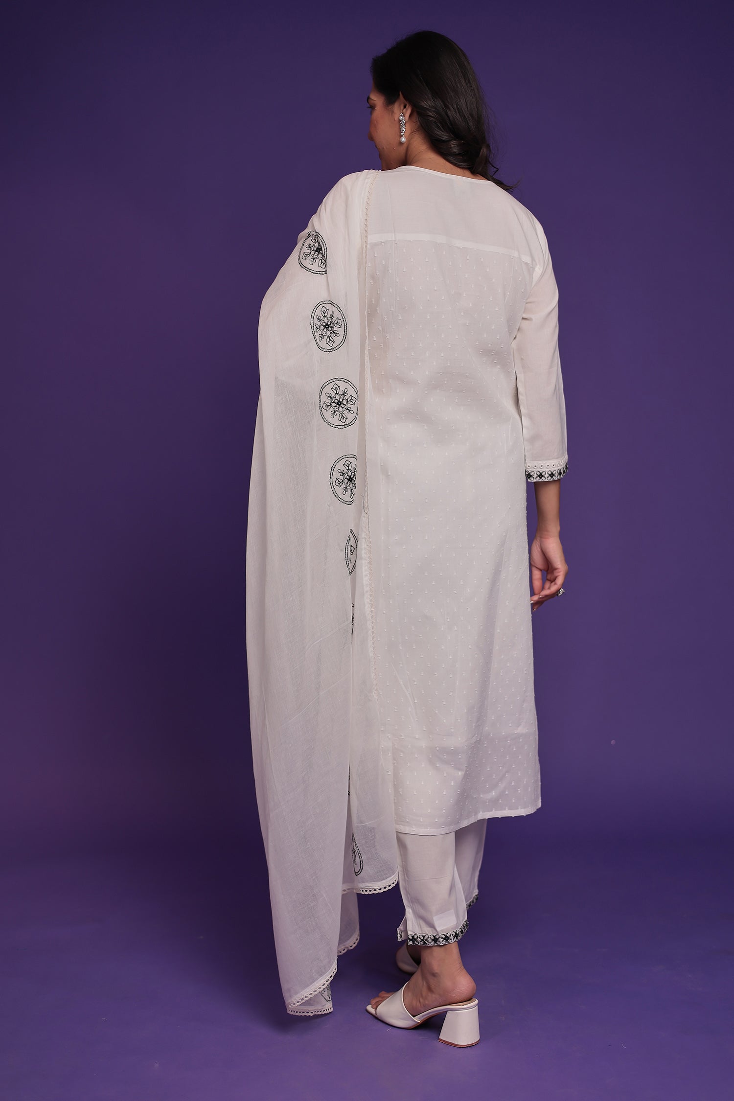 Pure Cotton Kurta Set Stitched with Thread work