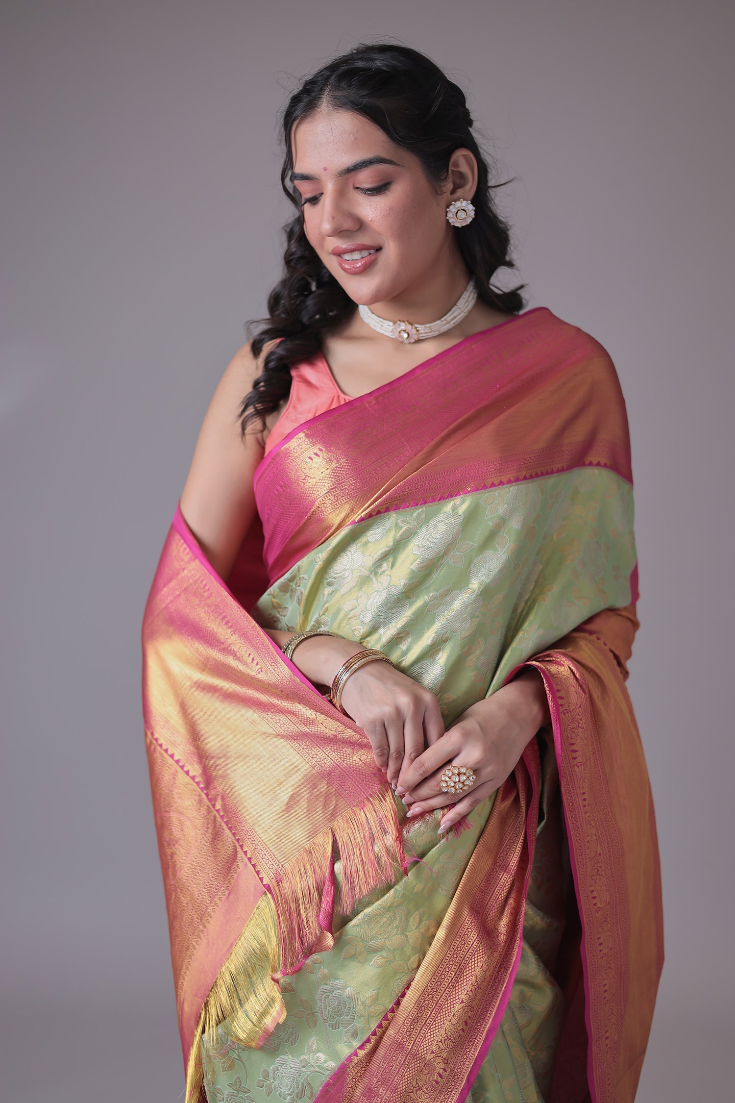 Banarasi Hand Woven Pure Handloom Saree