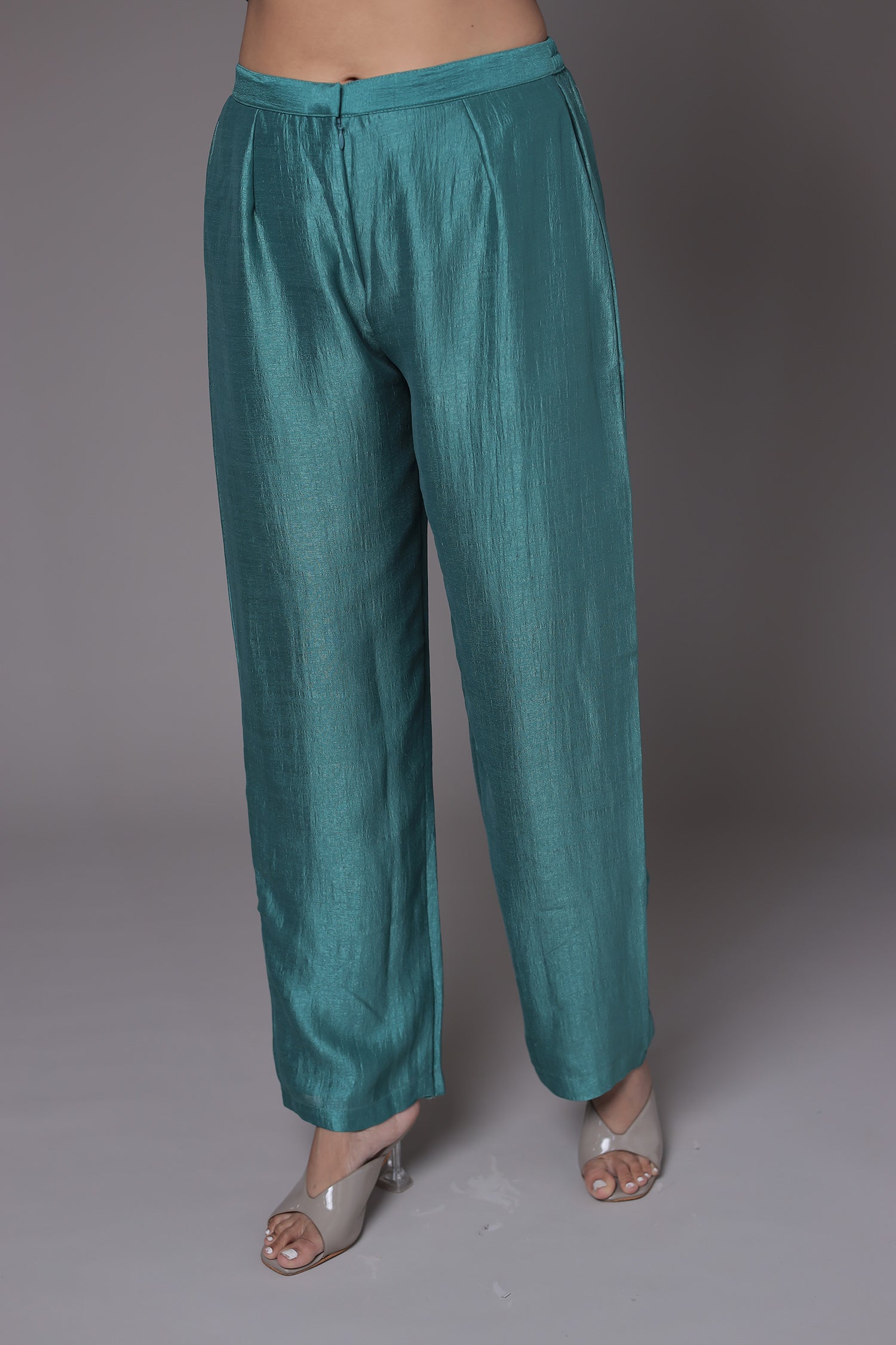 Silk Anarkali Suit with Embroidered work