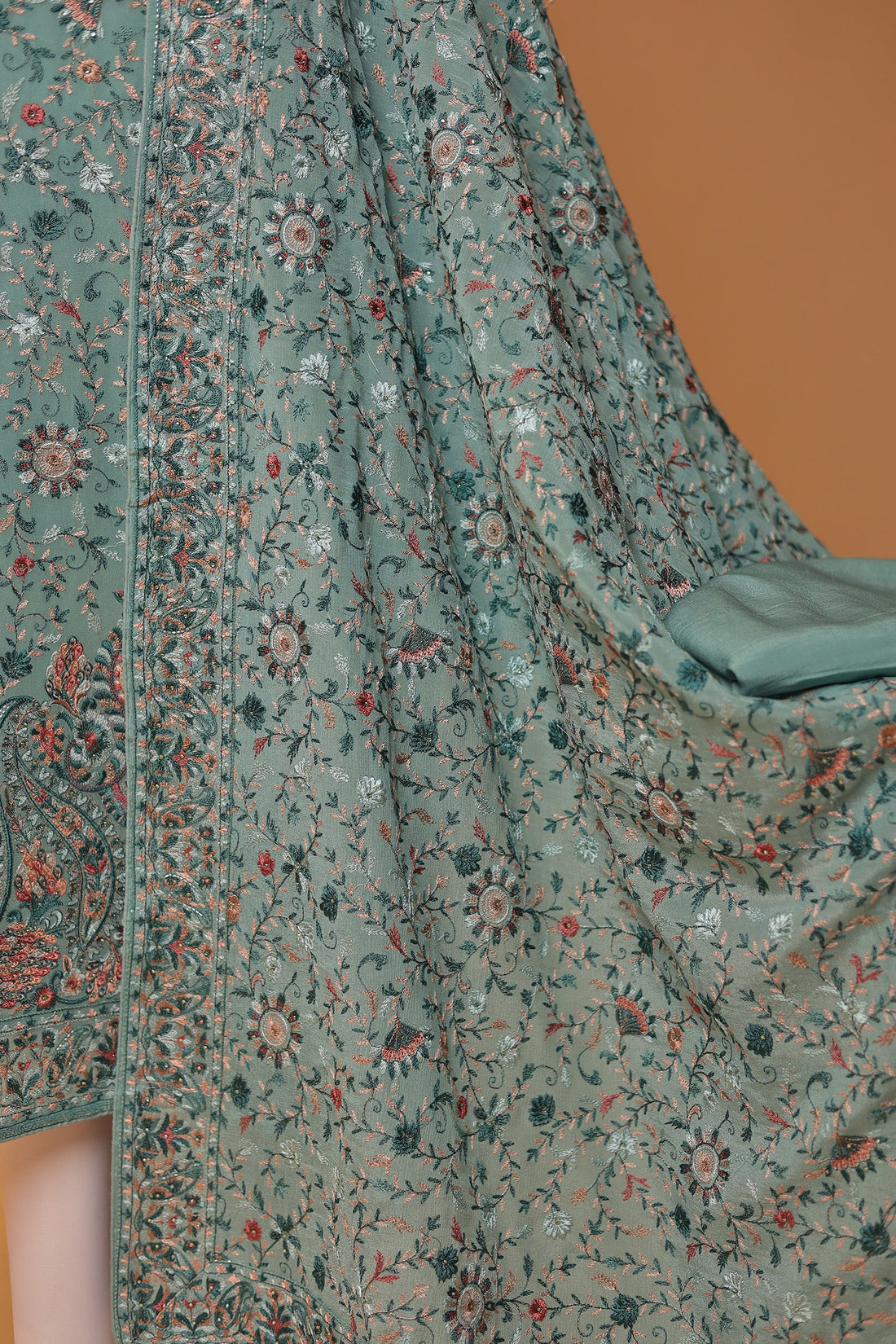 Georgette Unstitched Suit with Thread work