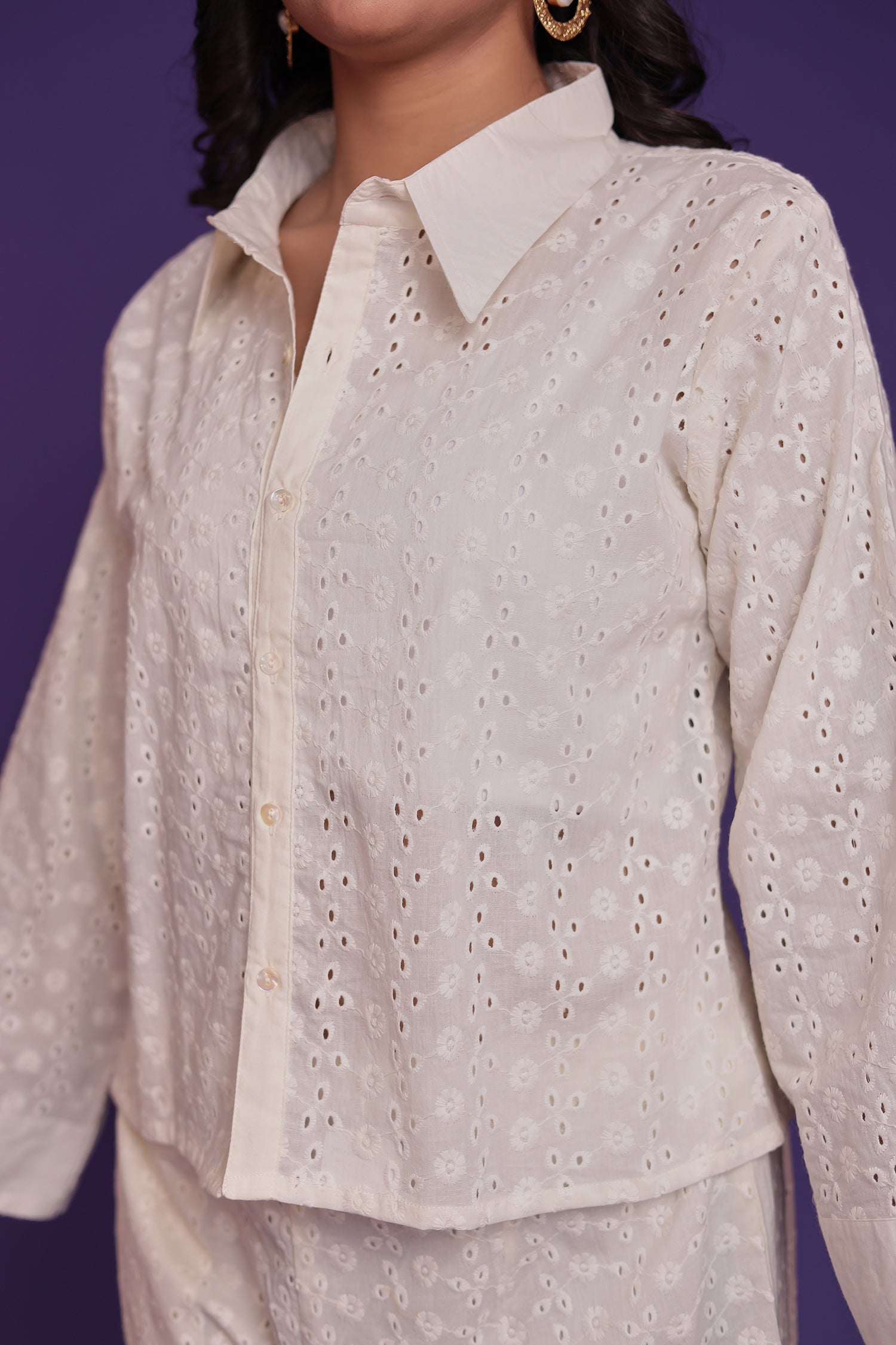 Shiffli Co Ords Set with Thread work