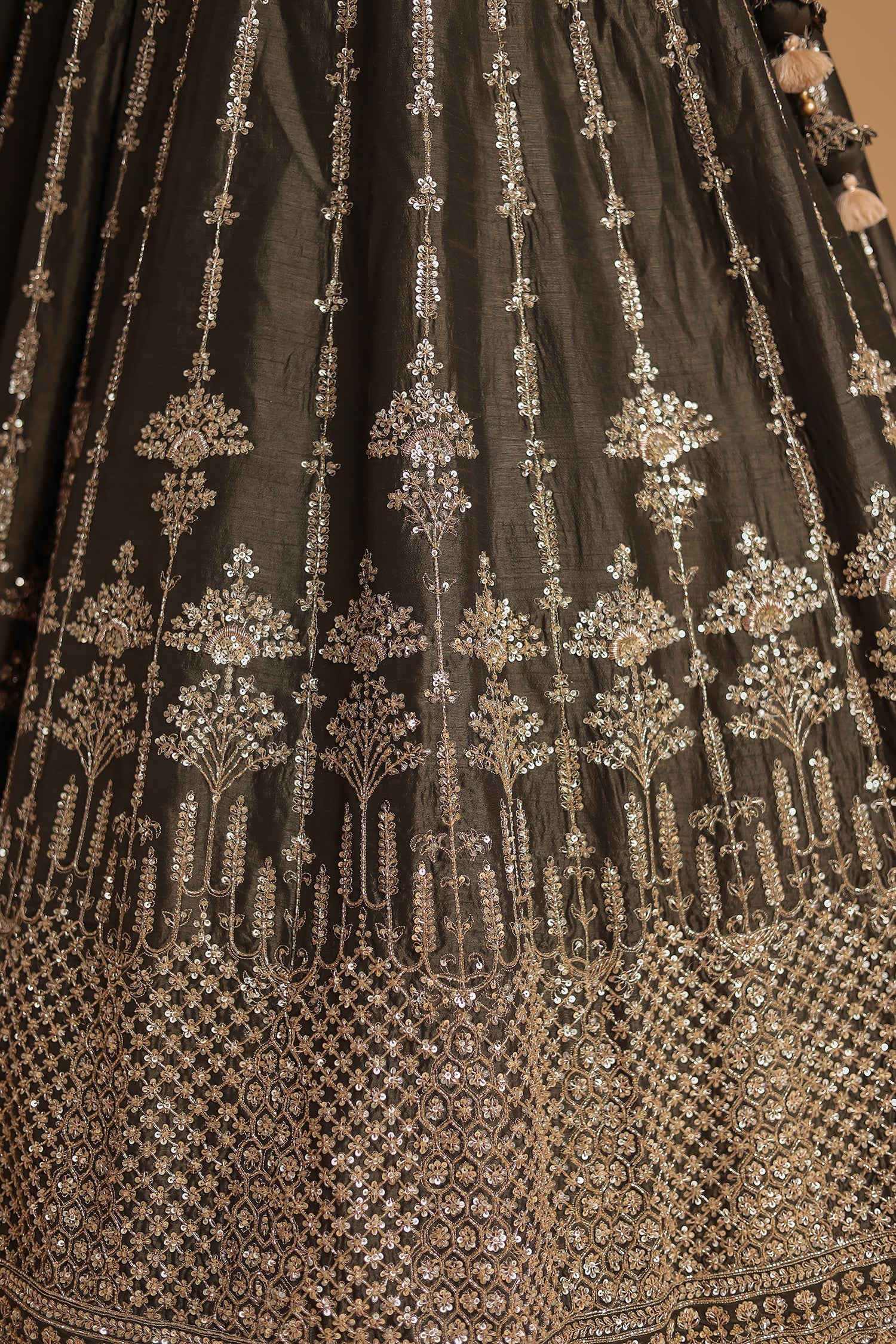 Silk Lehenga with Thread and Embellished work