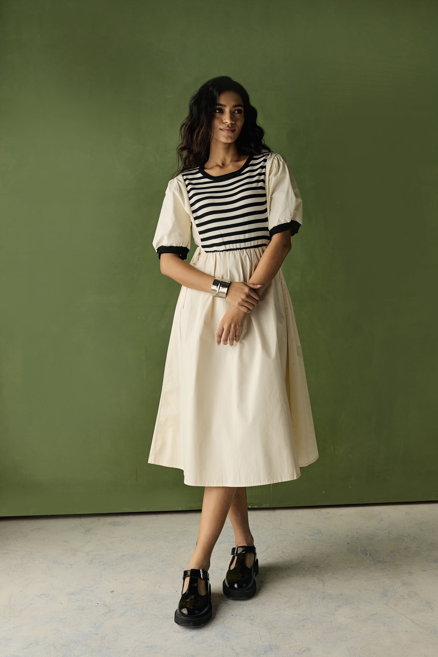 Stripe French  Dress