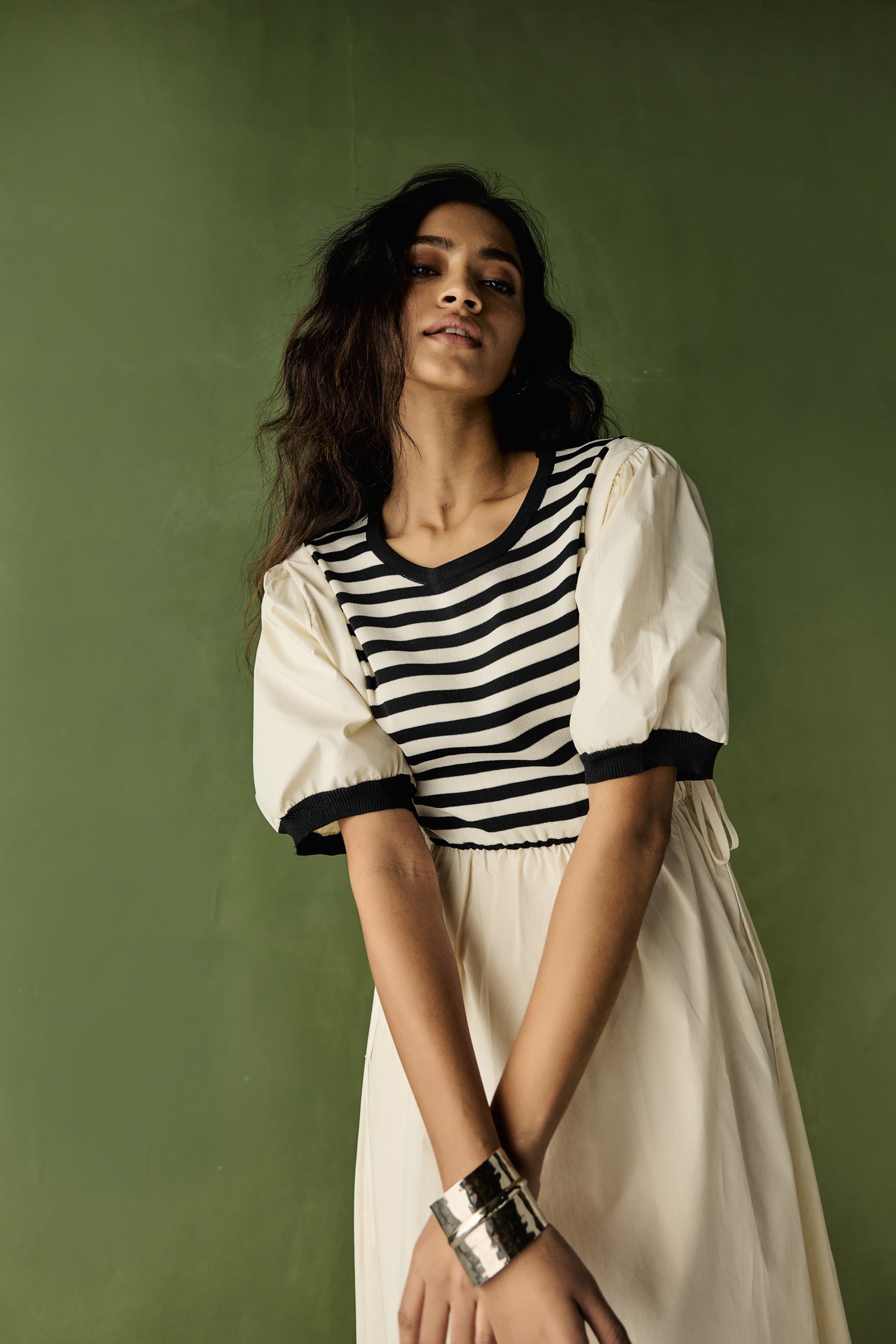 Stripe French  Dress