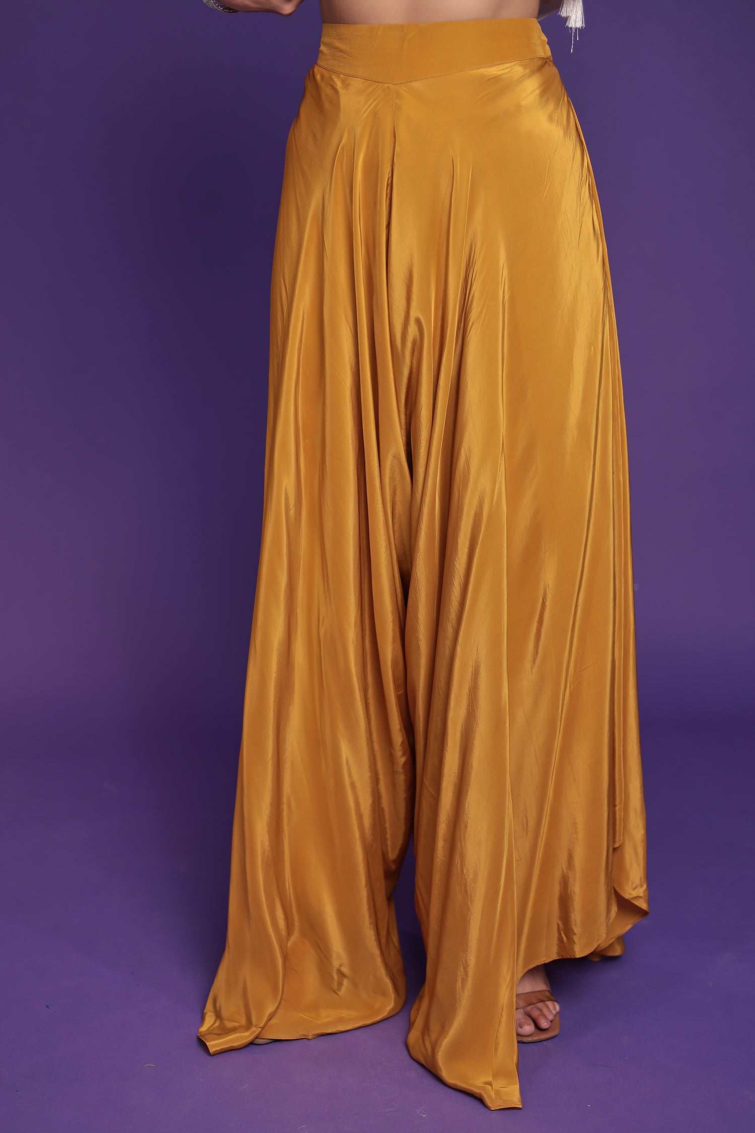 Chinon Silk Indo Western with Pearl and Thread work