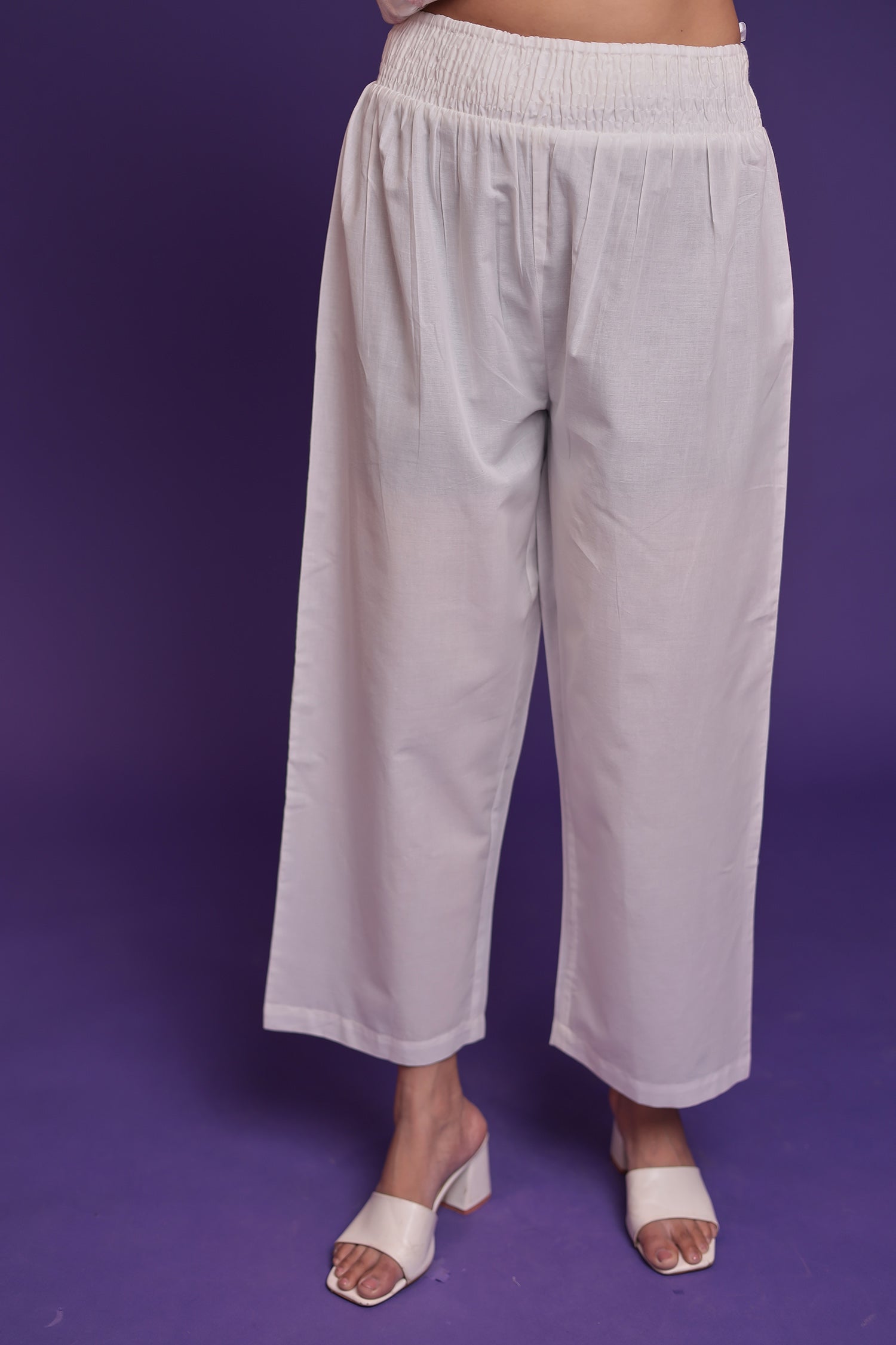 Printed Linen Kurta Set Stitched