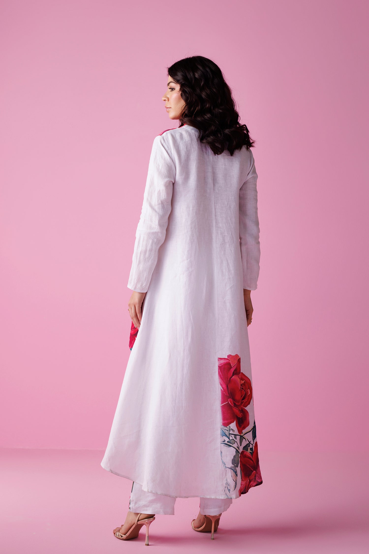 Printed Pure Linen Co Ords Set