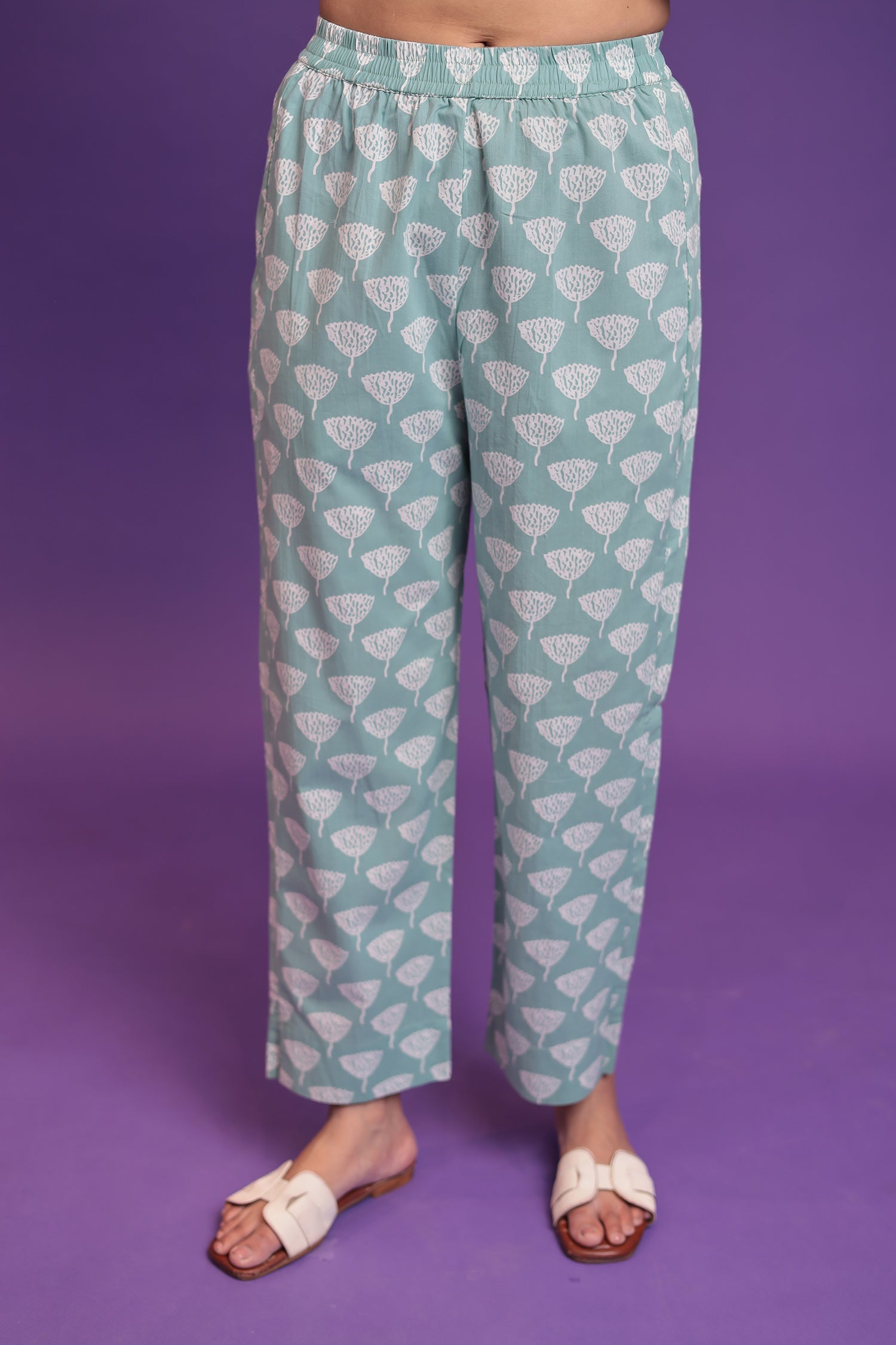 Printed Pure Cotton Suit with Sequins and Thread work