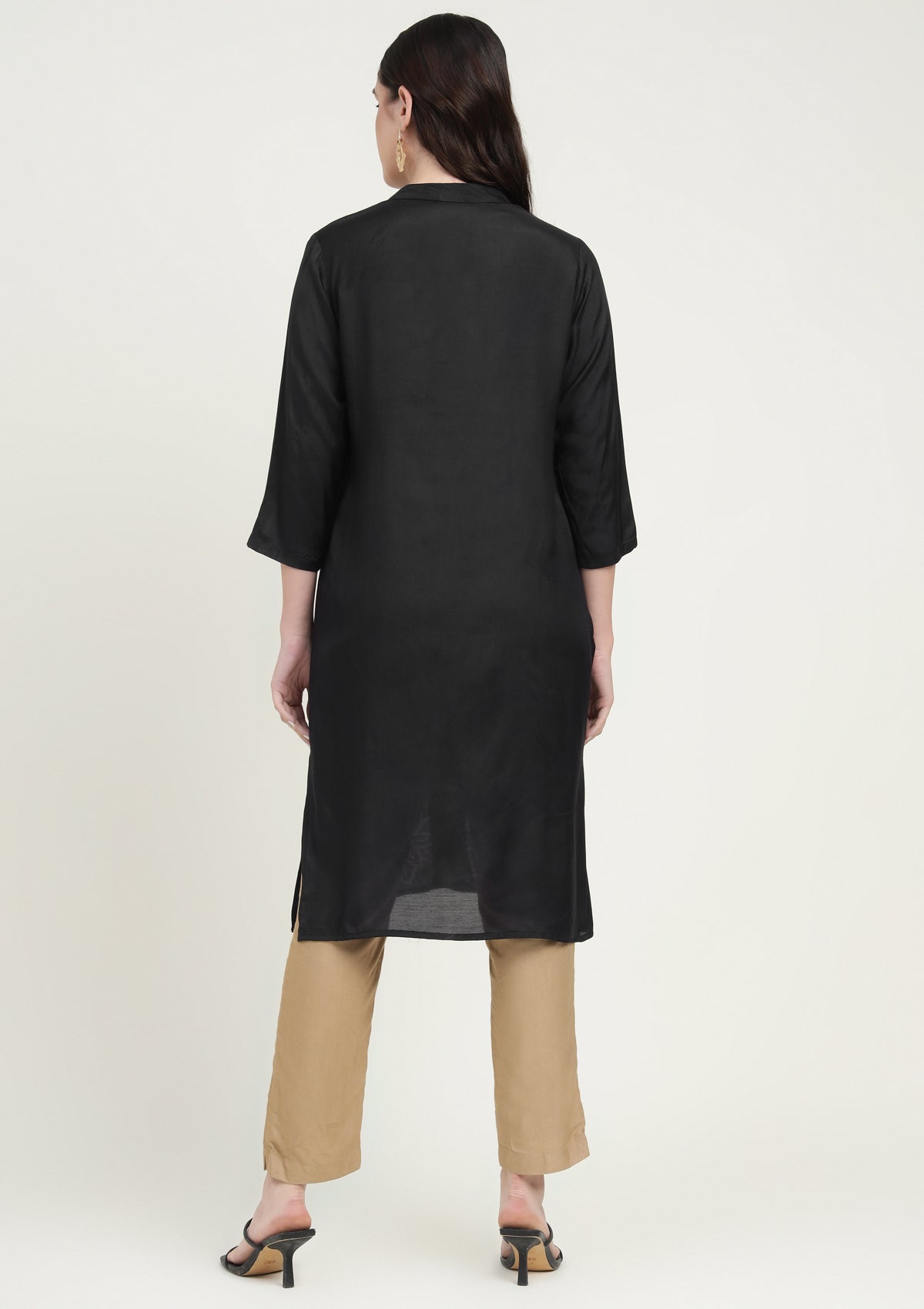 Bandhej Silk Blend Kurta Stitched