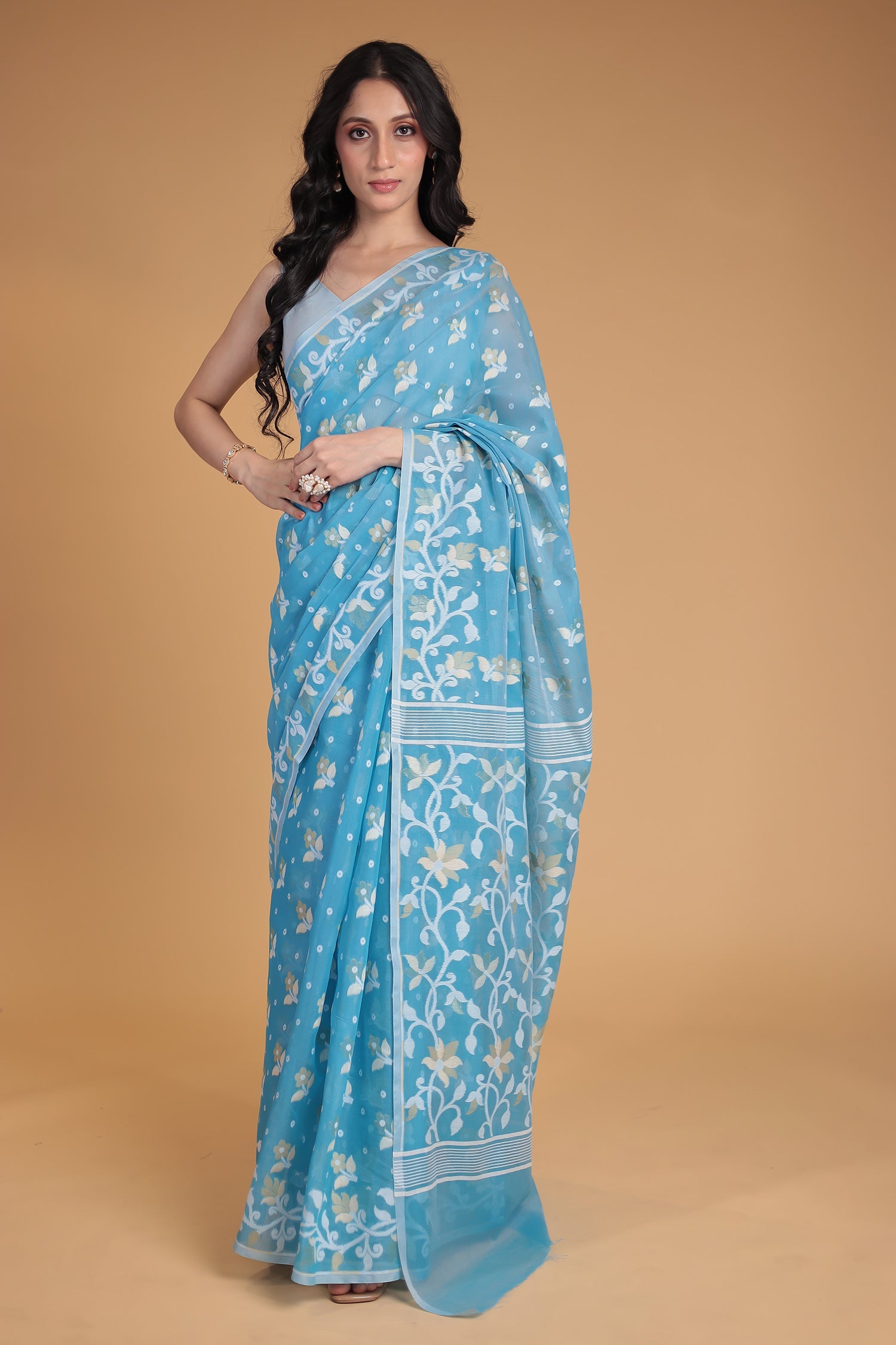 Banarasi Hand Woven Chanderi Cotton Saree