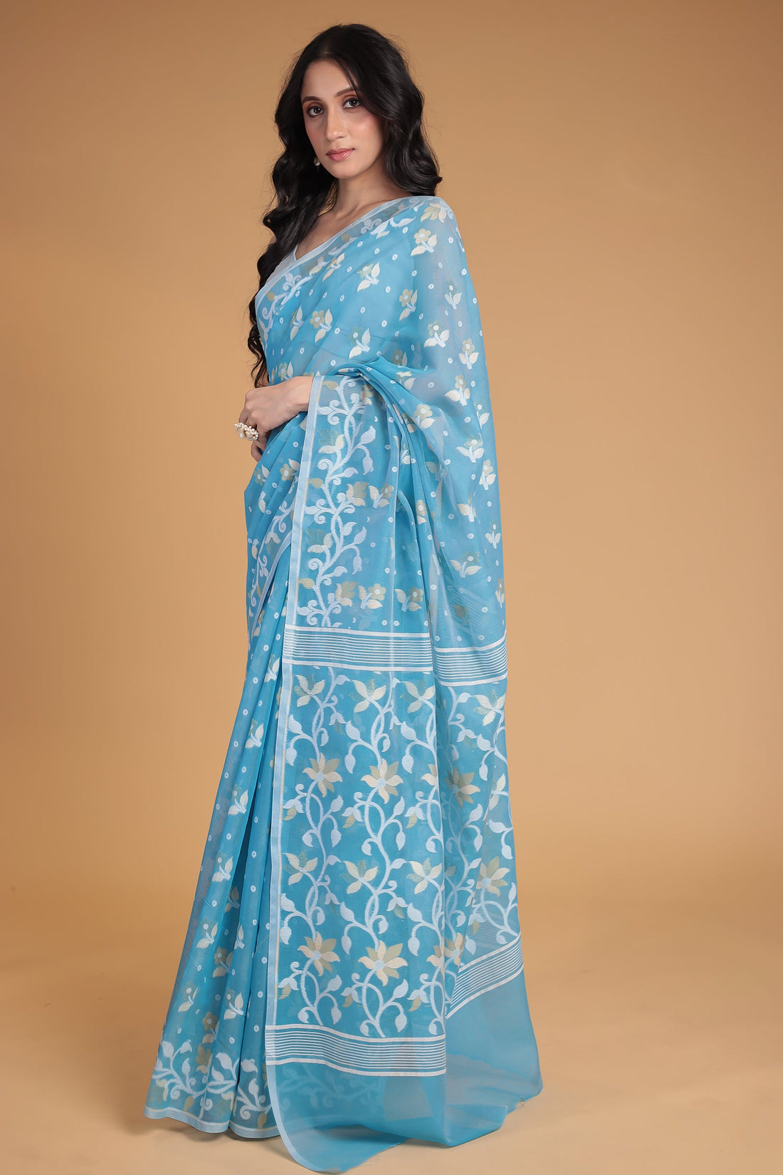 Banarasi Hand Woven Chanderi Cotton Saree