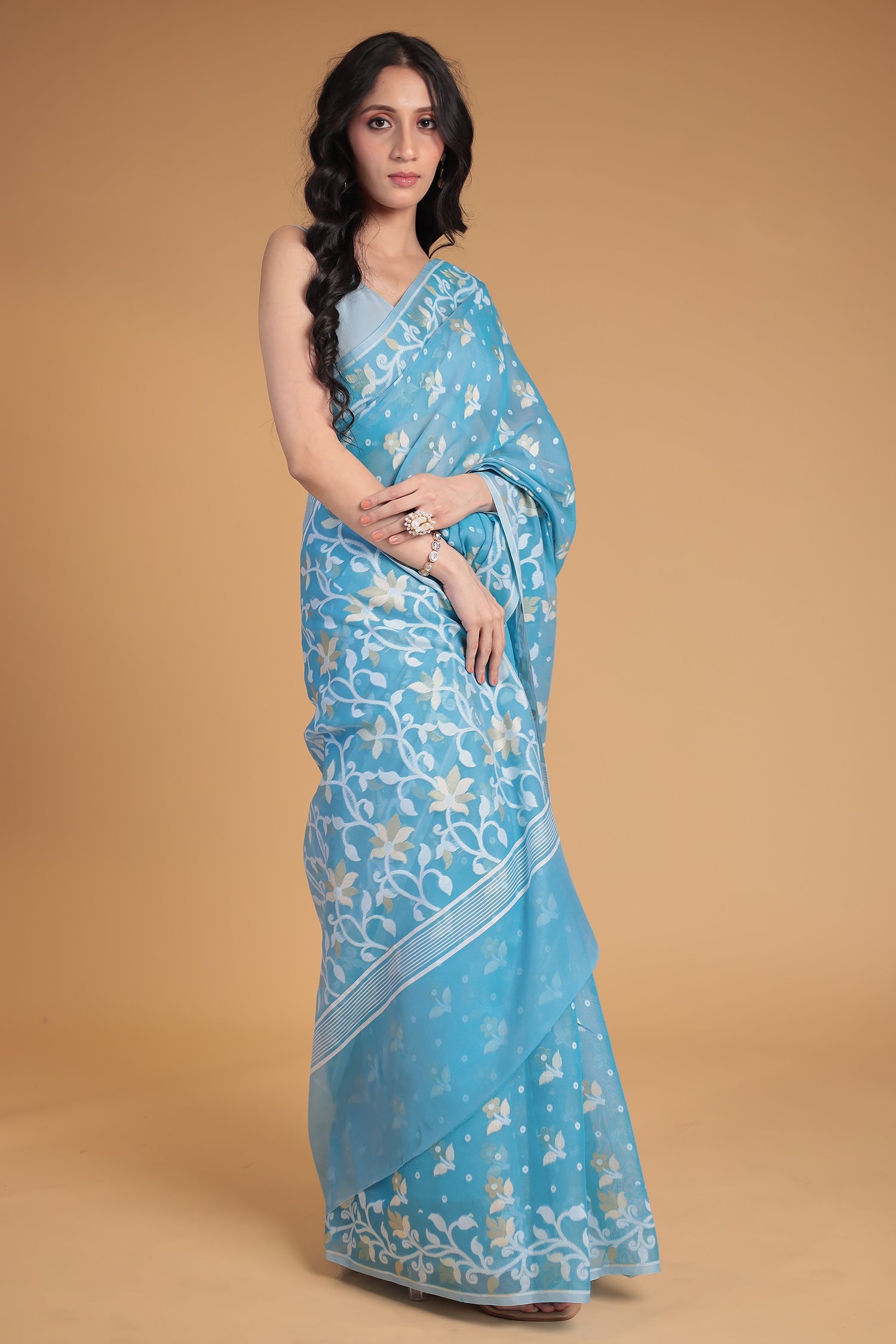 Banarasi Hand Woven Chanderi Cotton Saree