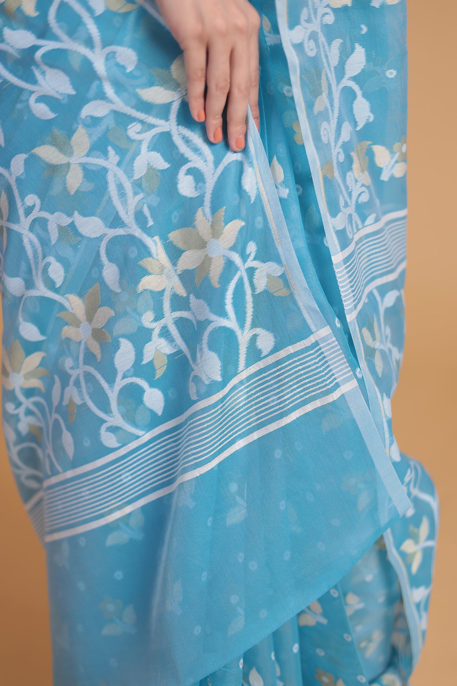Banarasi Hand Woven Chanderi Cotton Saree