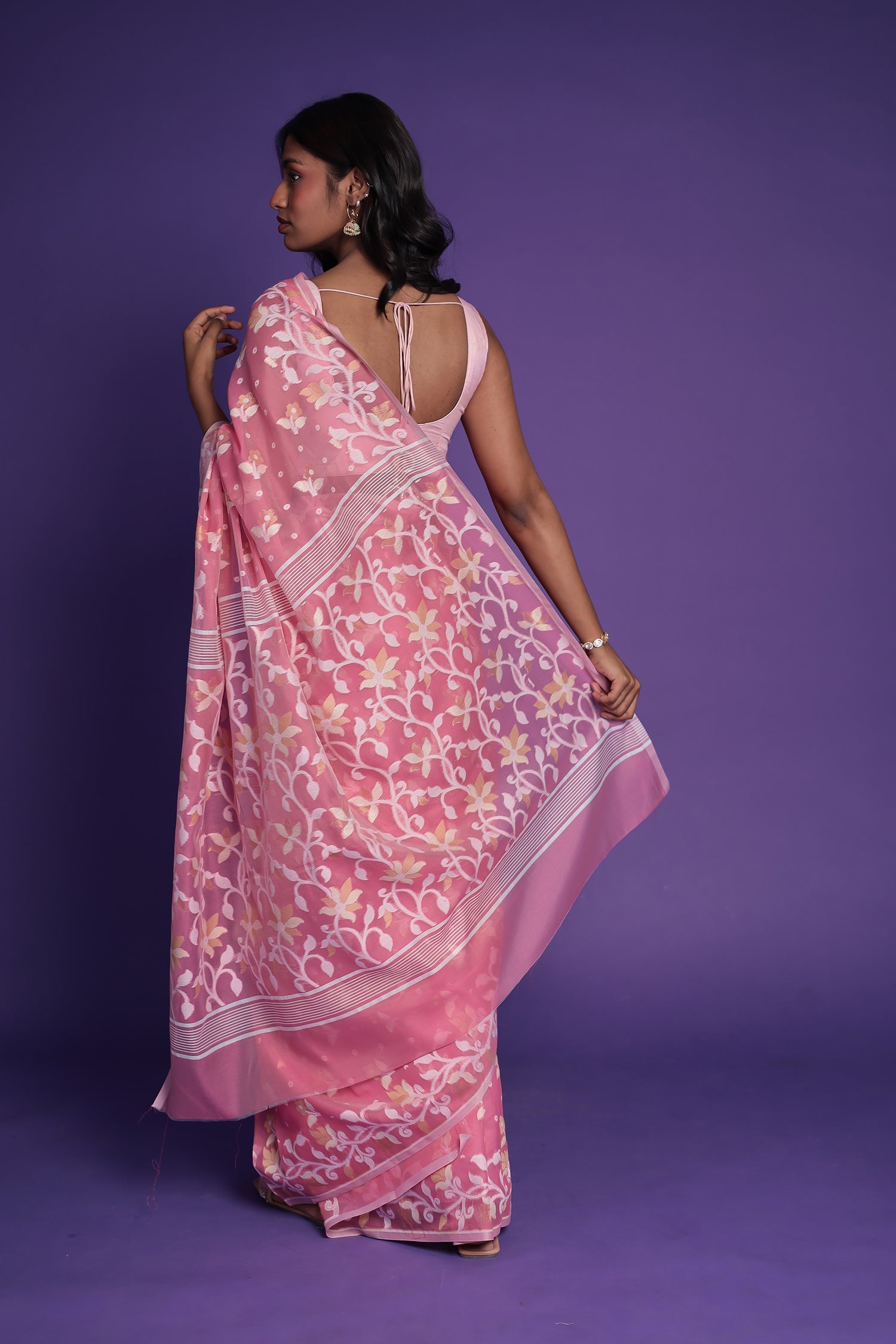 Banarasi Hand Woven Chanderi Cotton Saree