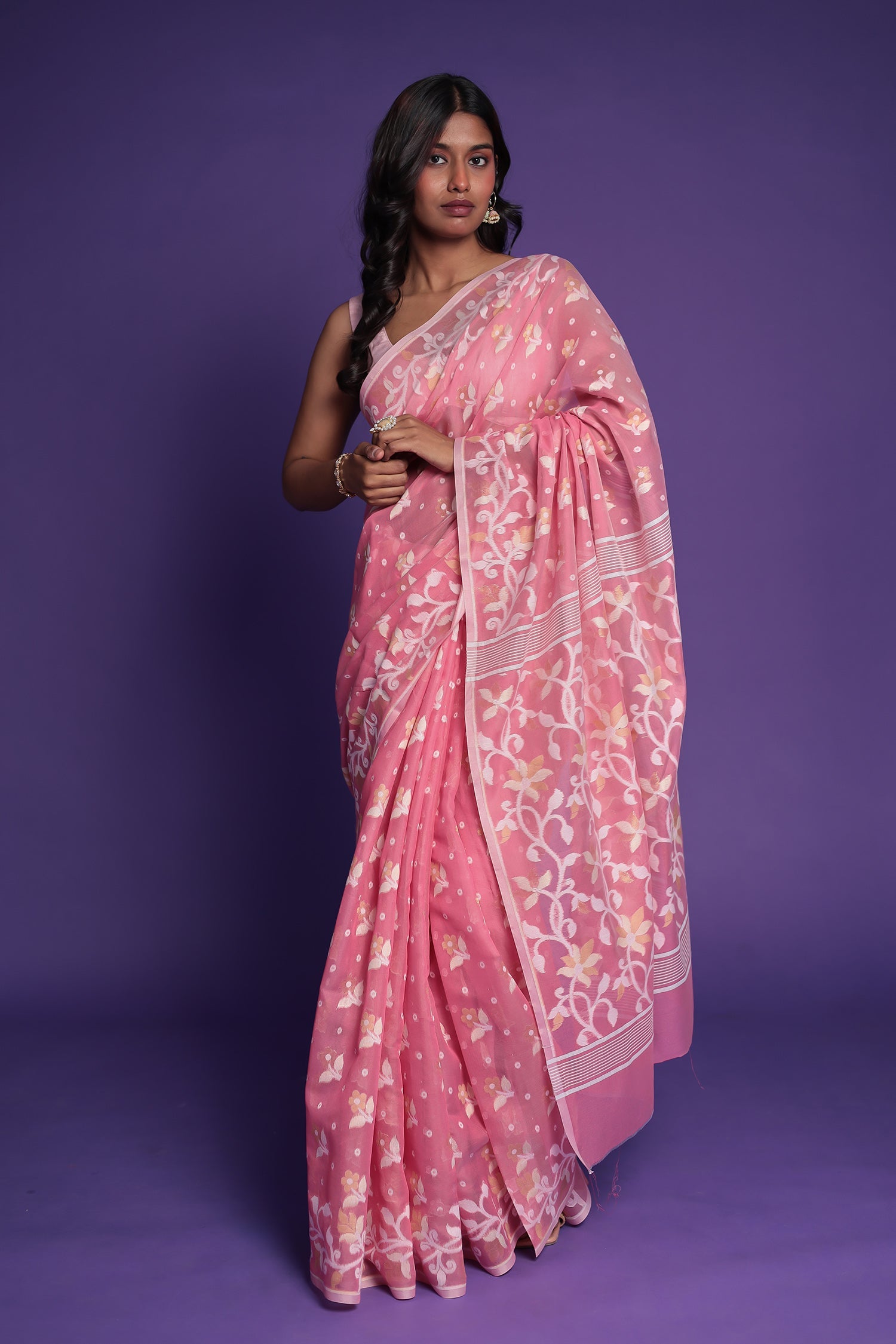 Banarasi Hand Woven Chanderi Cotton Saree