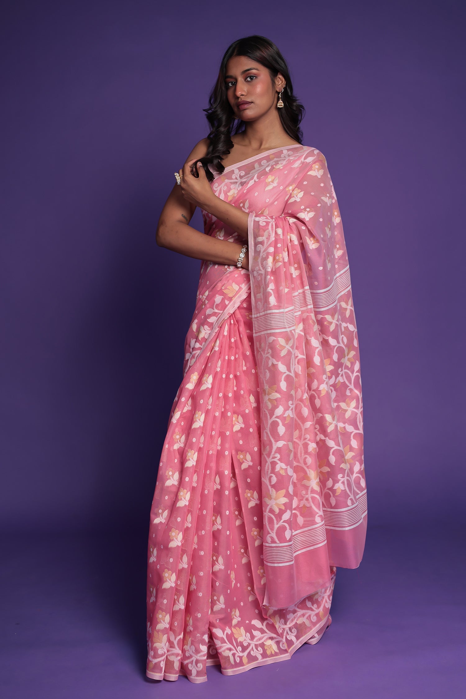 Banarasi Hand Woven Chanderi Cotton Saree