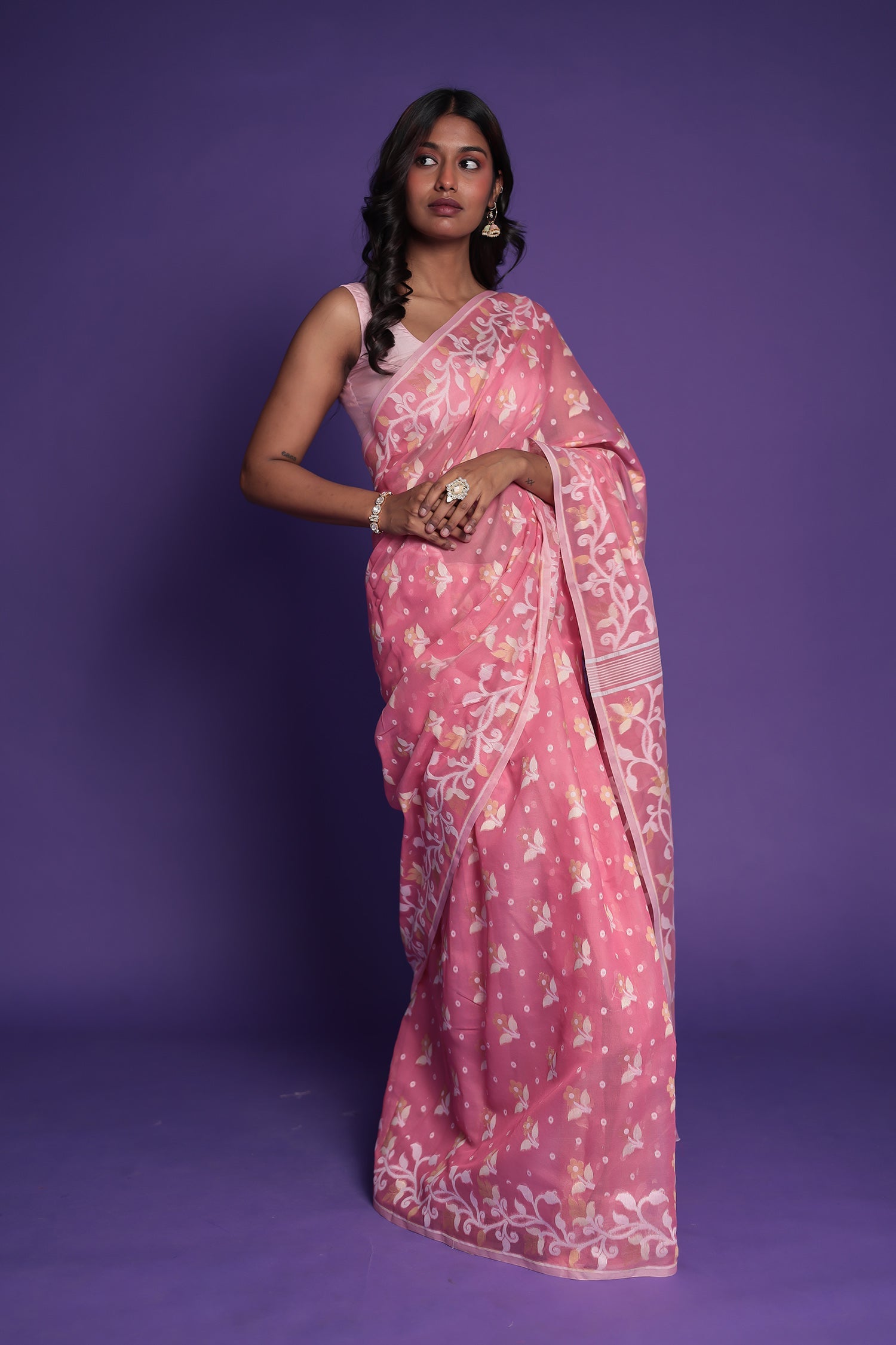 Banarasi Hand Woven Chanderi Cotton Saree