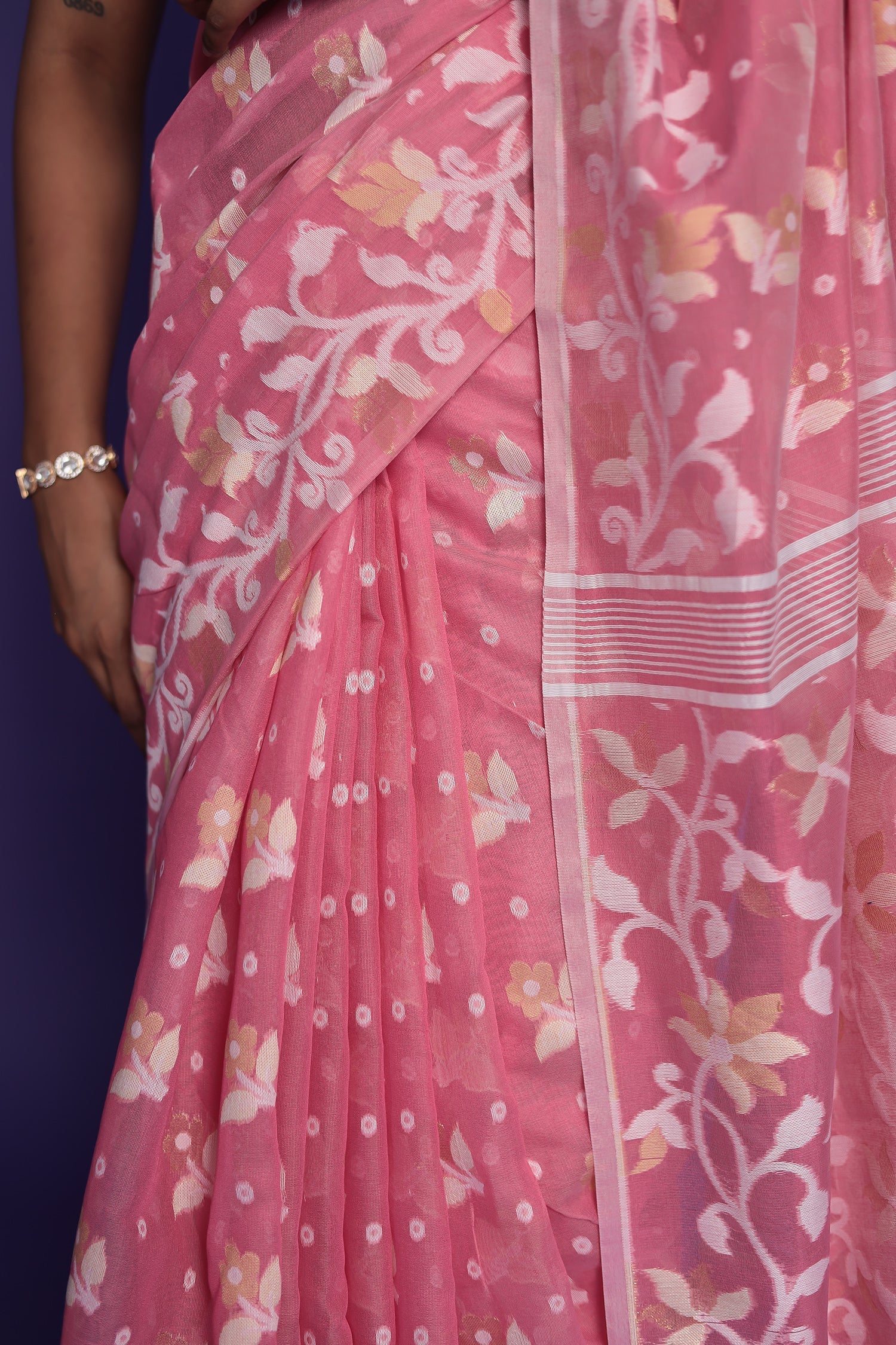 Banarasi Hand Woven Chanderi Cotton Saree