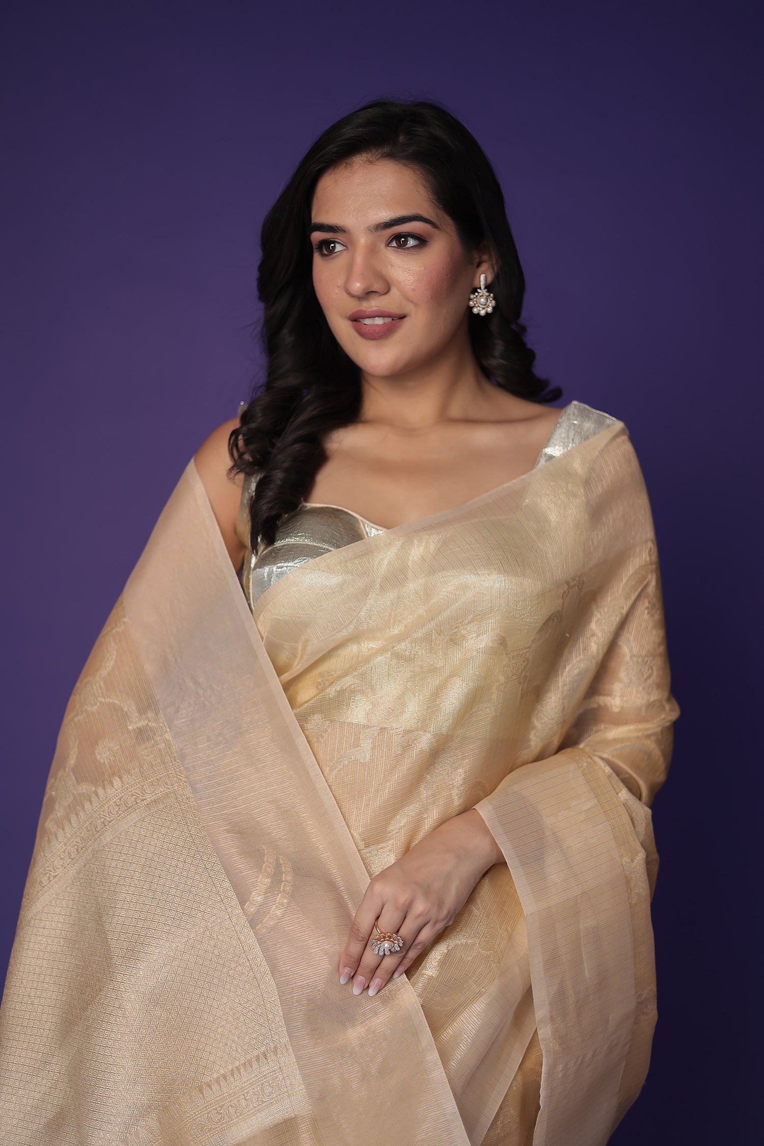 Banarasi Hand Woven Tissue Saree