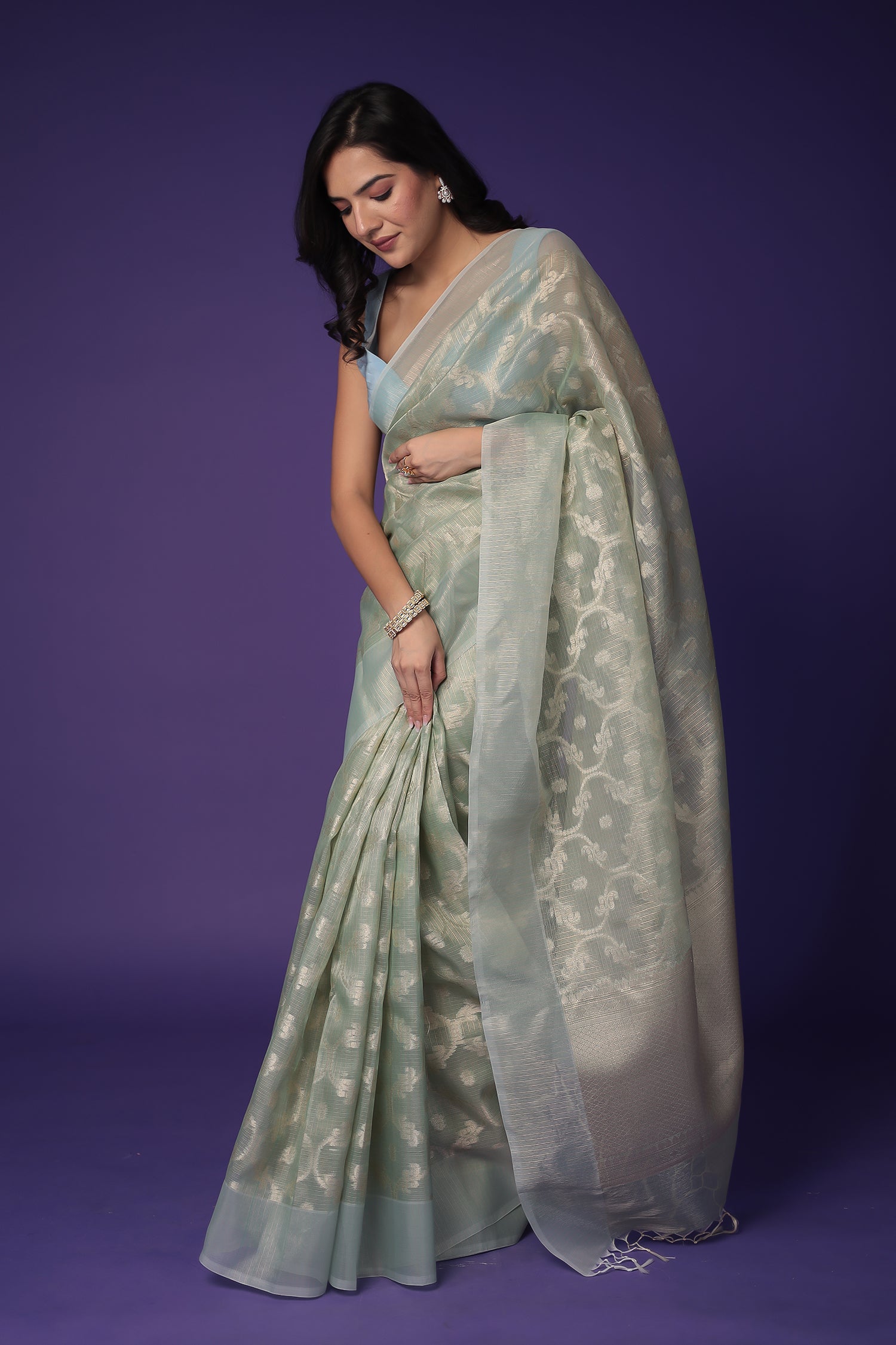 Banarasi Hand Woven Tissue Saree