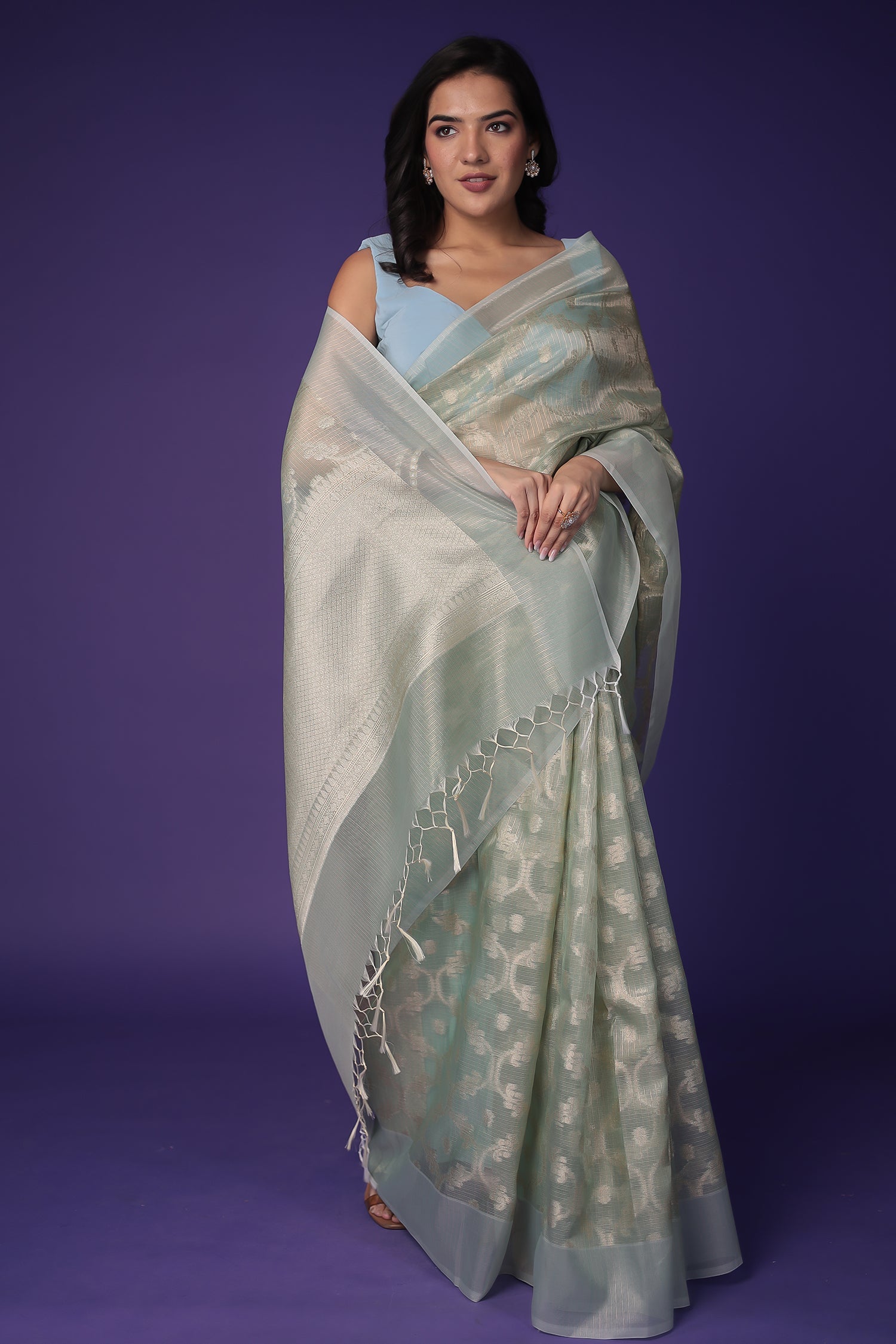 Banarasi Hand Woven Tissue Saree