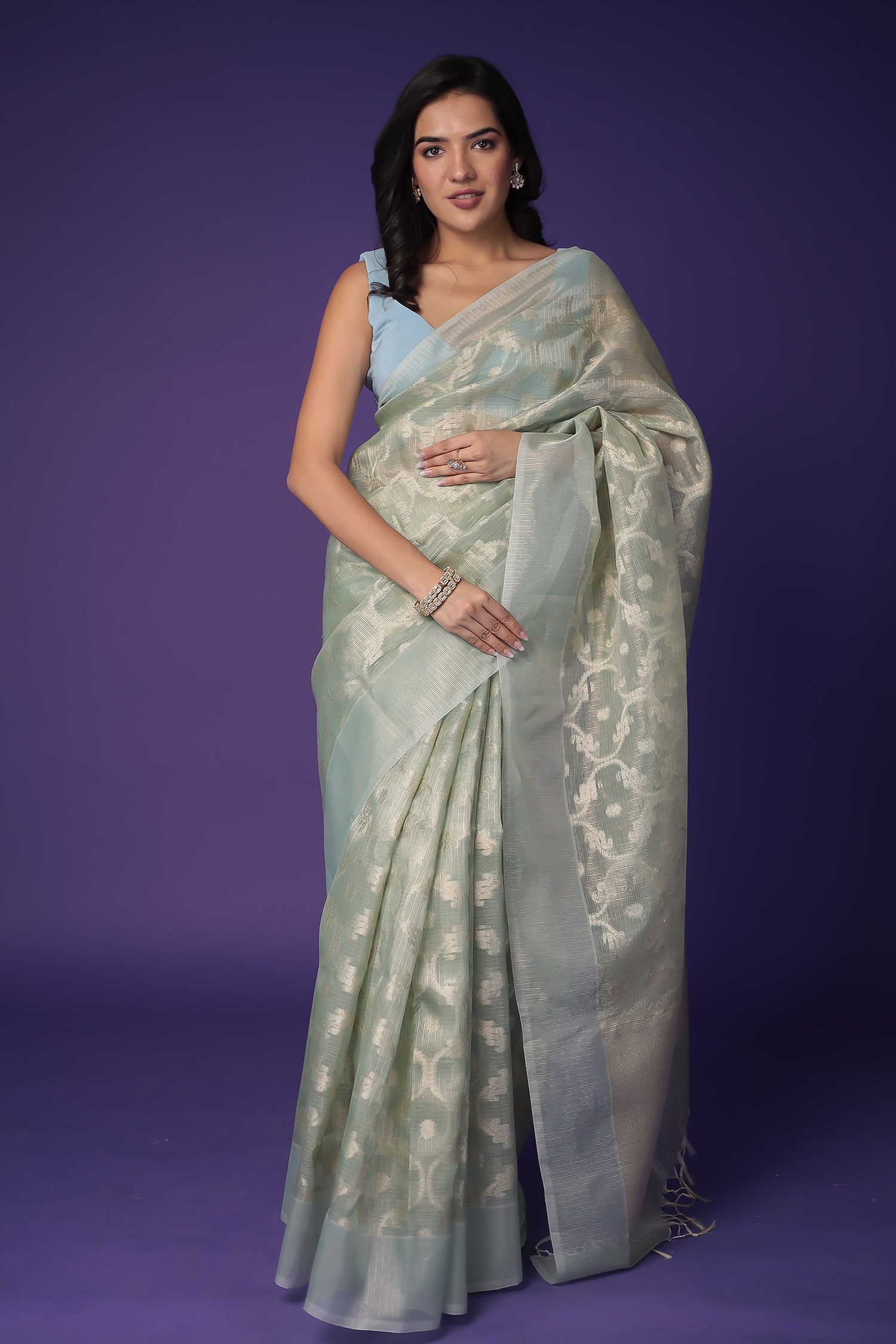 Banarasi Hand Woven Tissue Saree