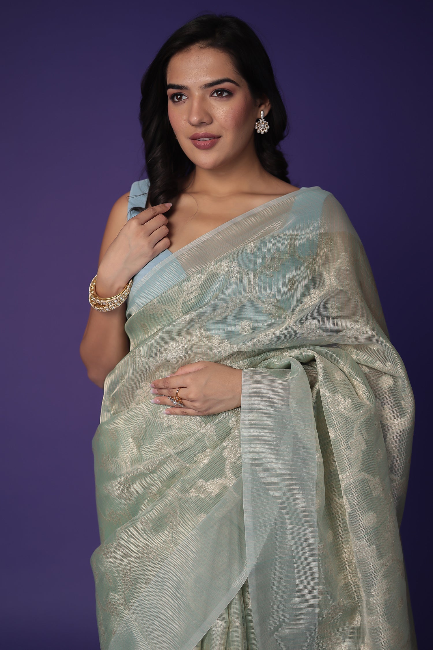 Banarasi Hand Woven Tissue Saree