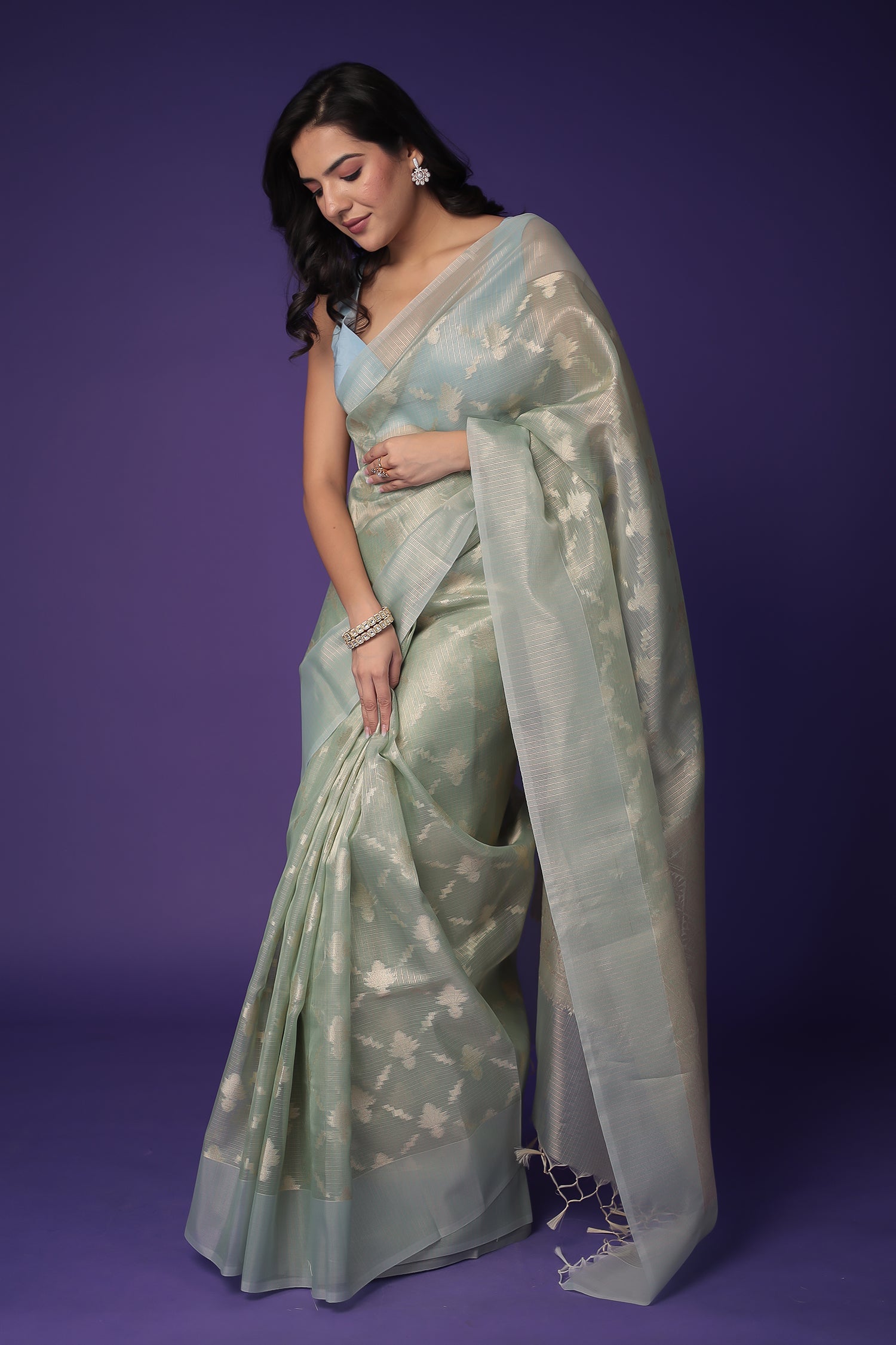 Banarasi Hand Woven Tissue Saree
