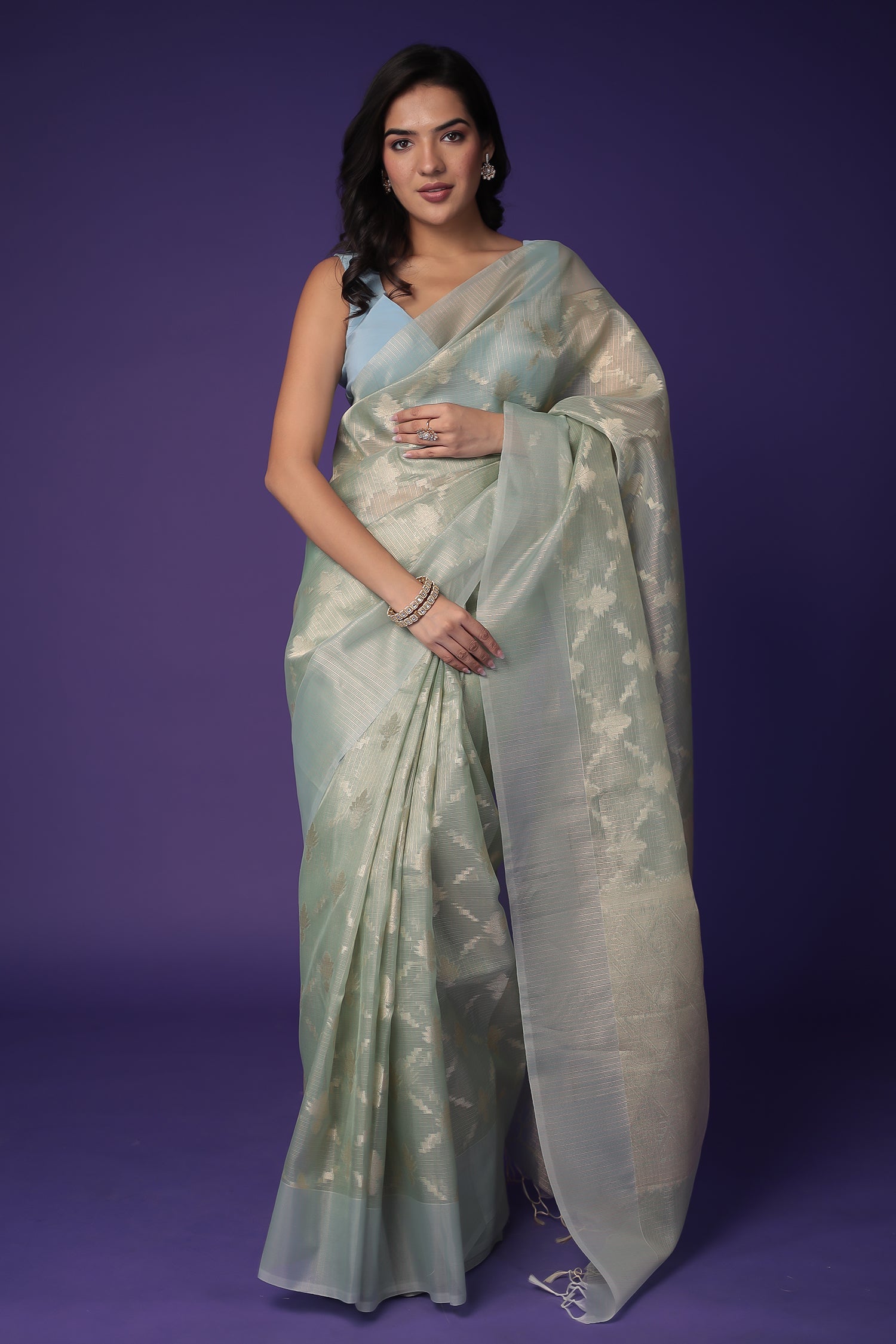 Banarasi Hand Woven Tissue Saree