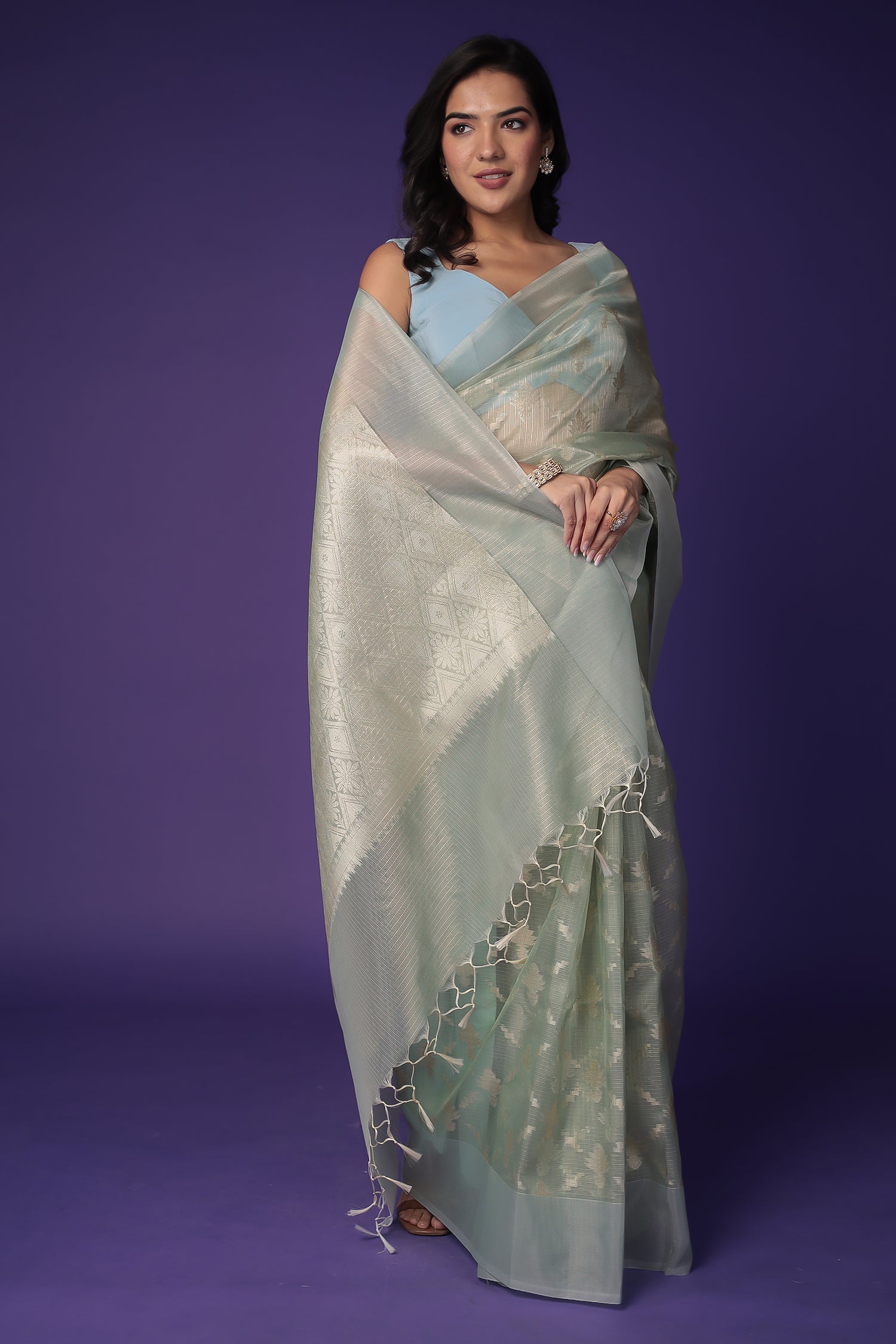Banarasi Hand Woven Tissue Saree