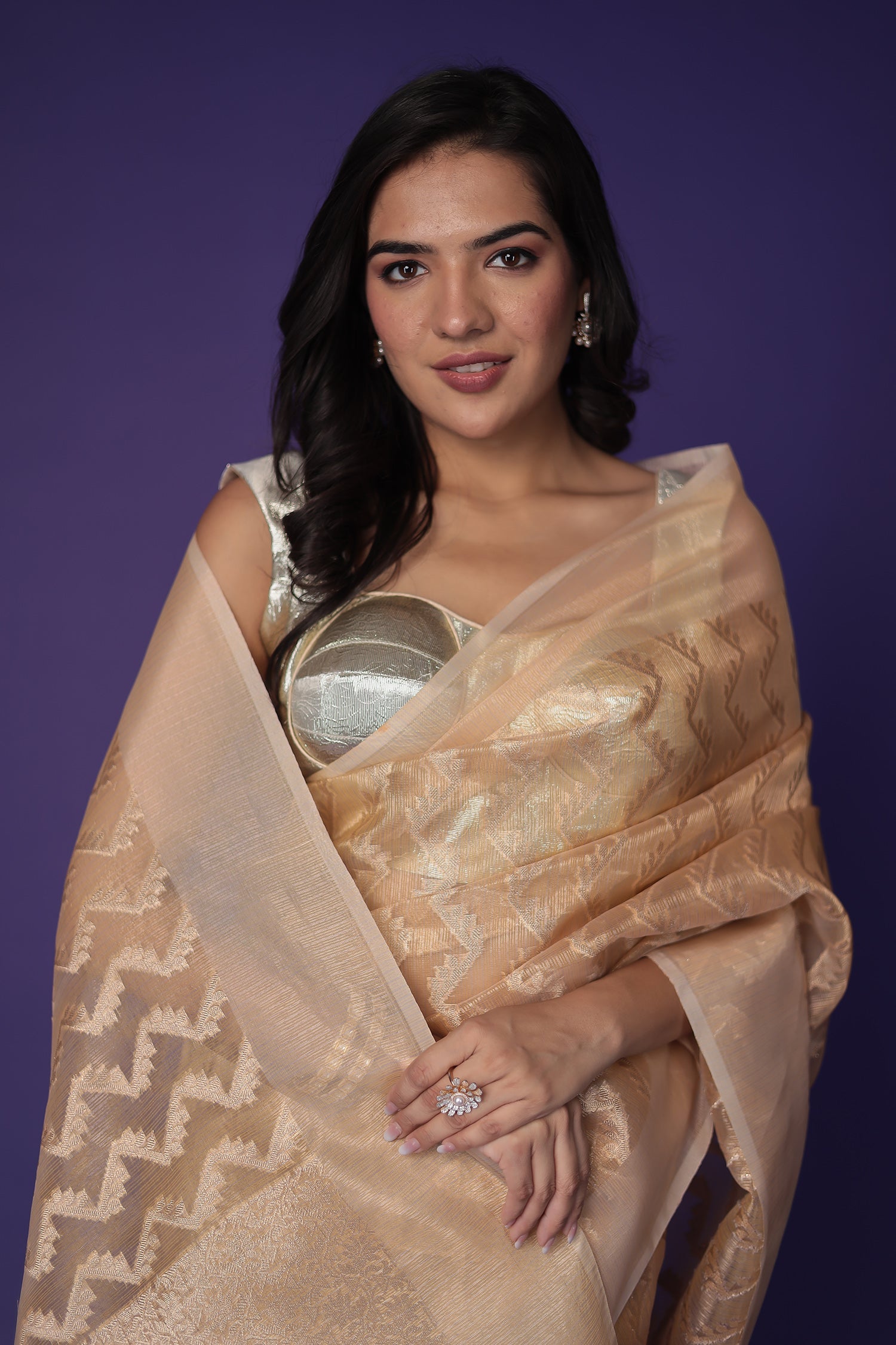 Banarasi Hand Woven Tissue Saree