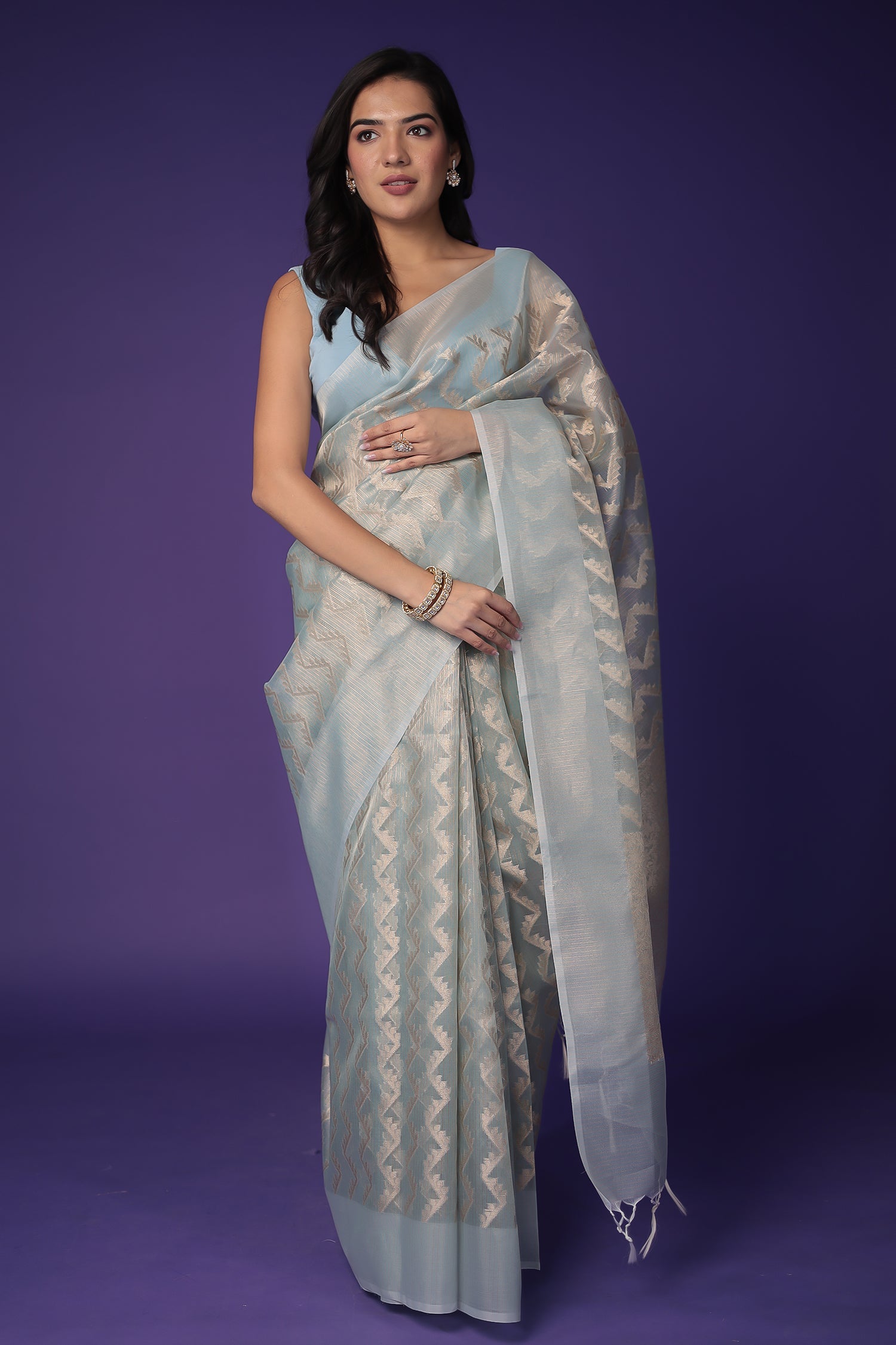 Banarasi Hand Woven Tissue Saree