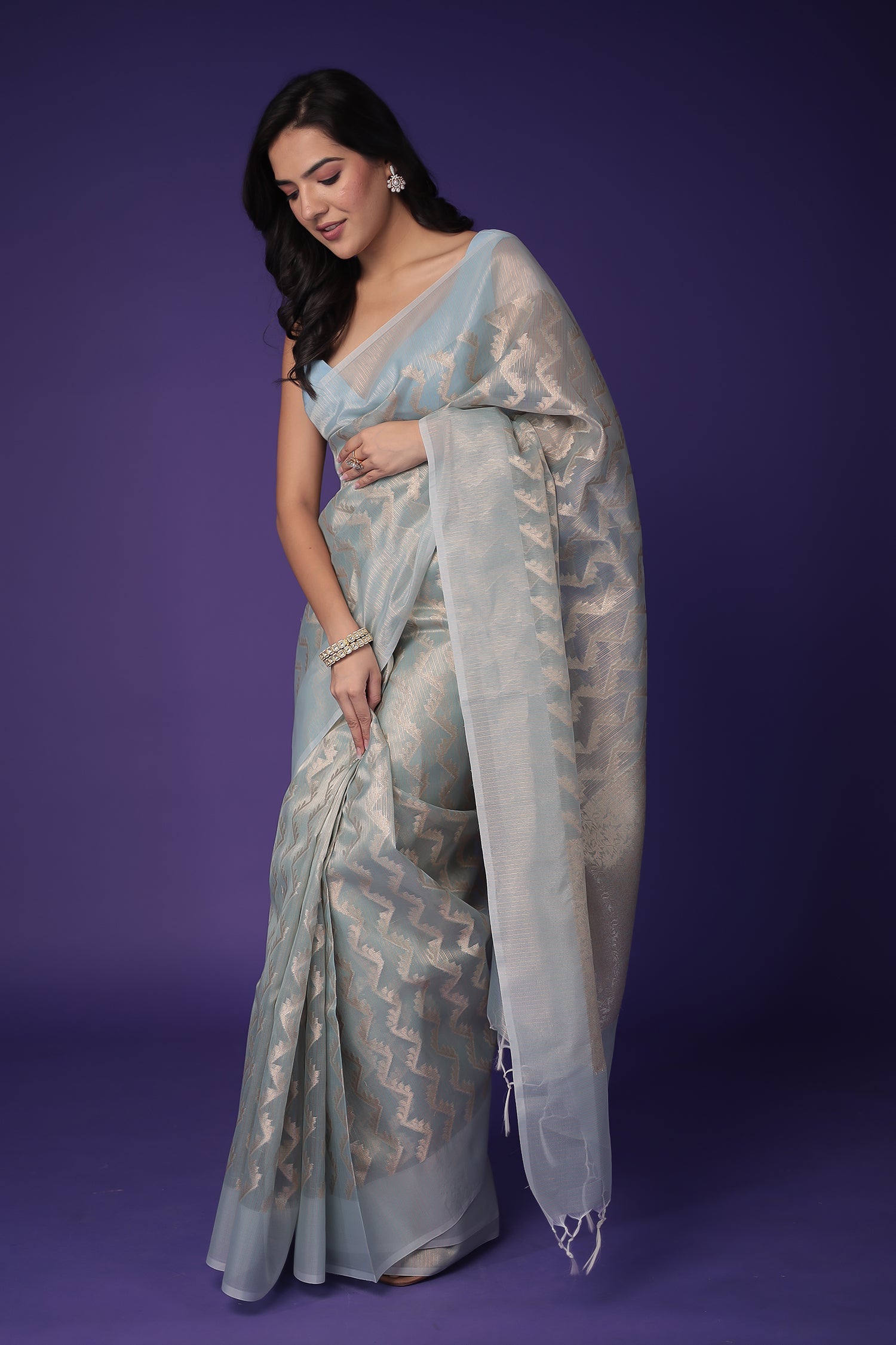 Banarasi Hand Woven Tissue Saree