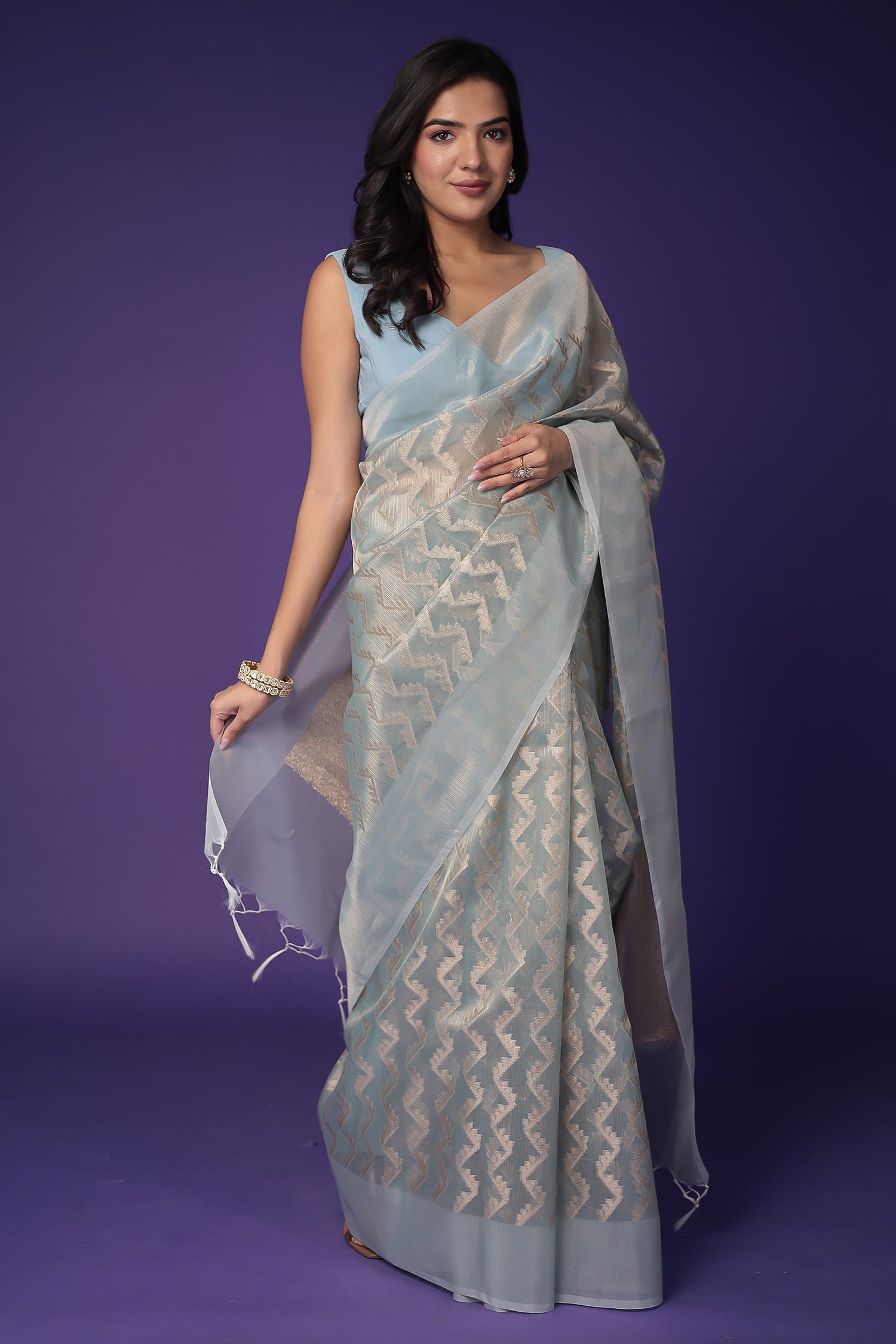 Banarasi Hand Woven Tissue Saree